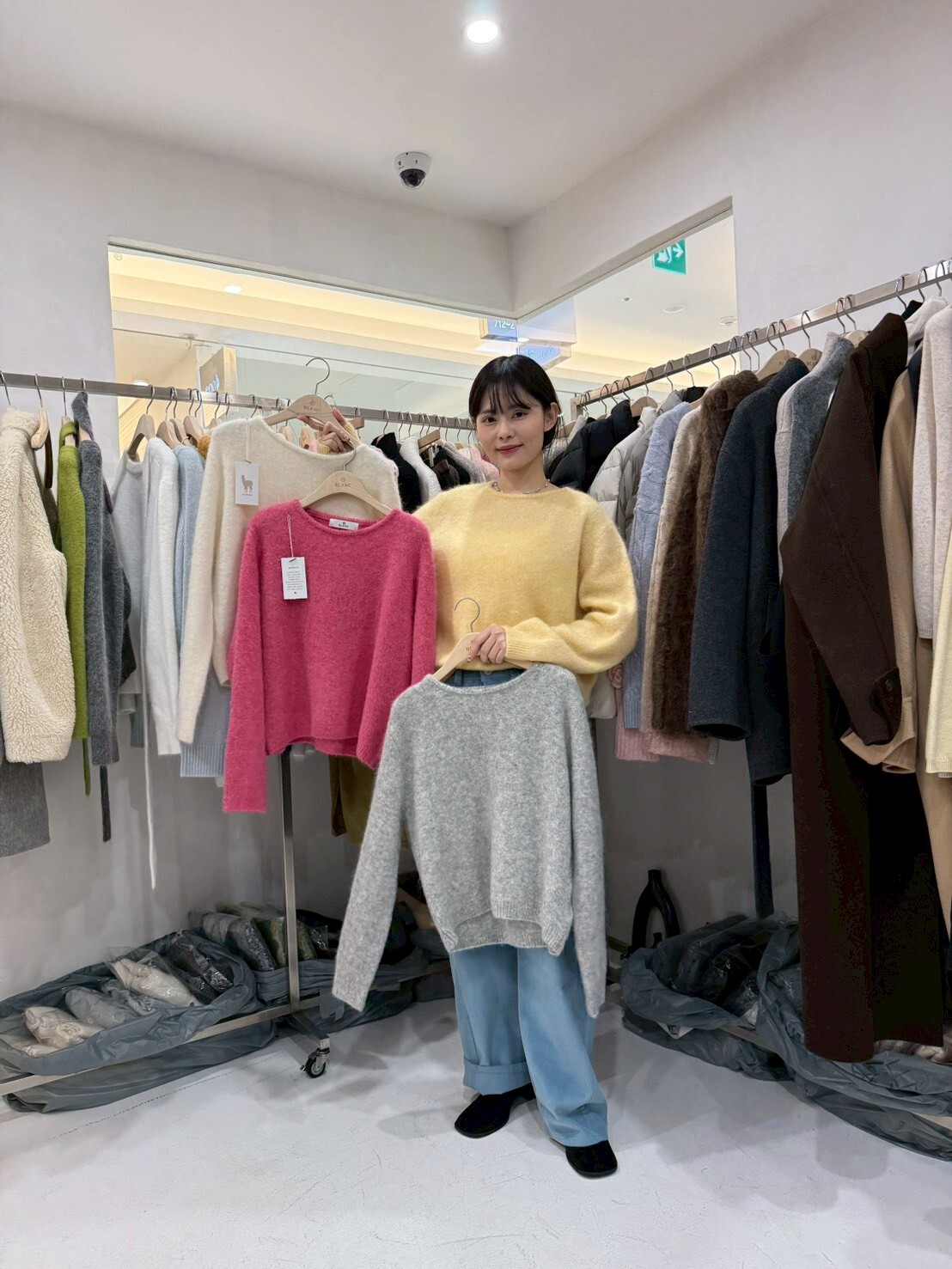 MB5303 捲捲圓領羊毛收腰上衣