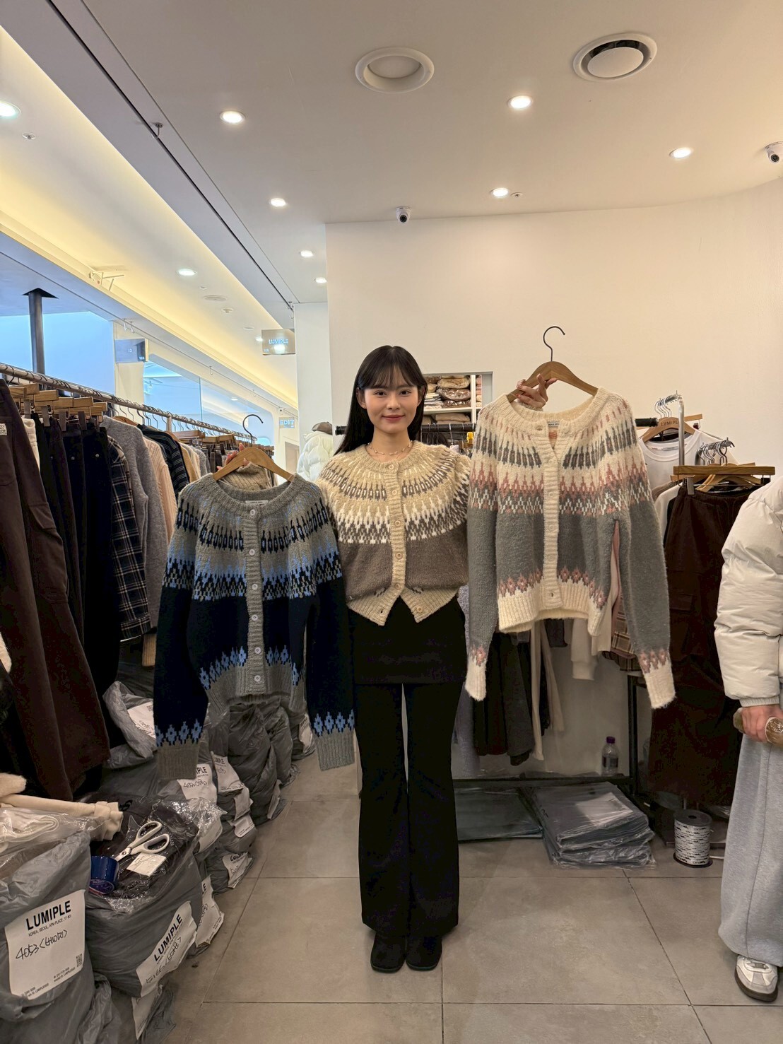 LP5323 費爾島圖案針織開衫