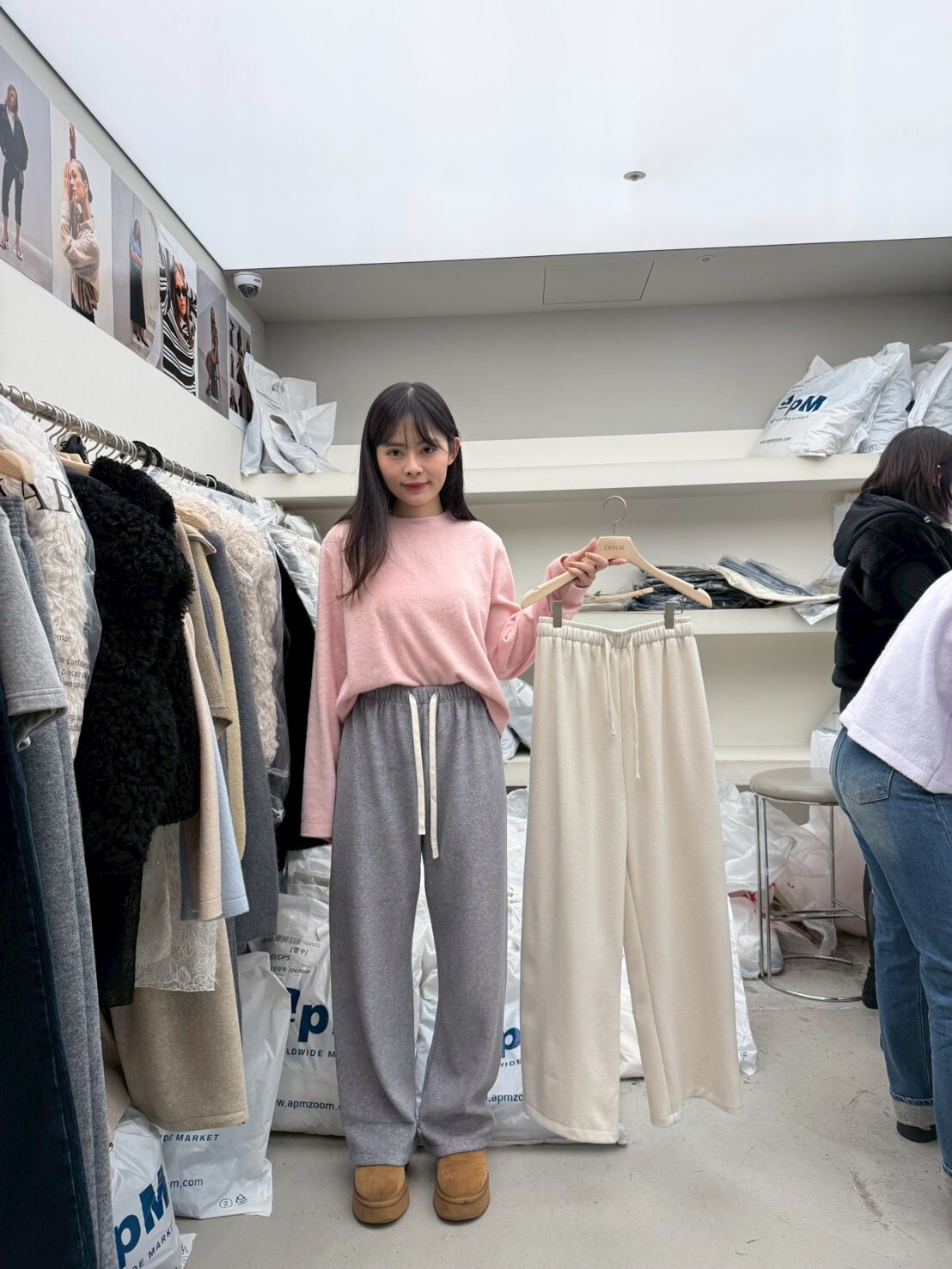 DM5340 全橡筋寬鬆軟綿休閑褲