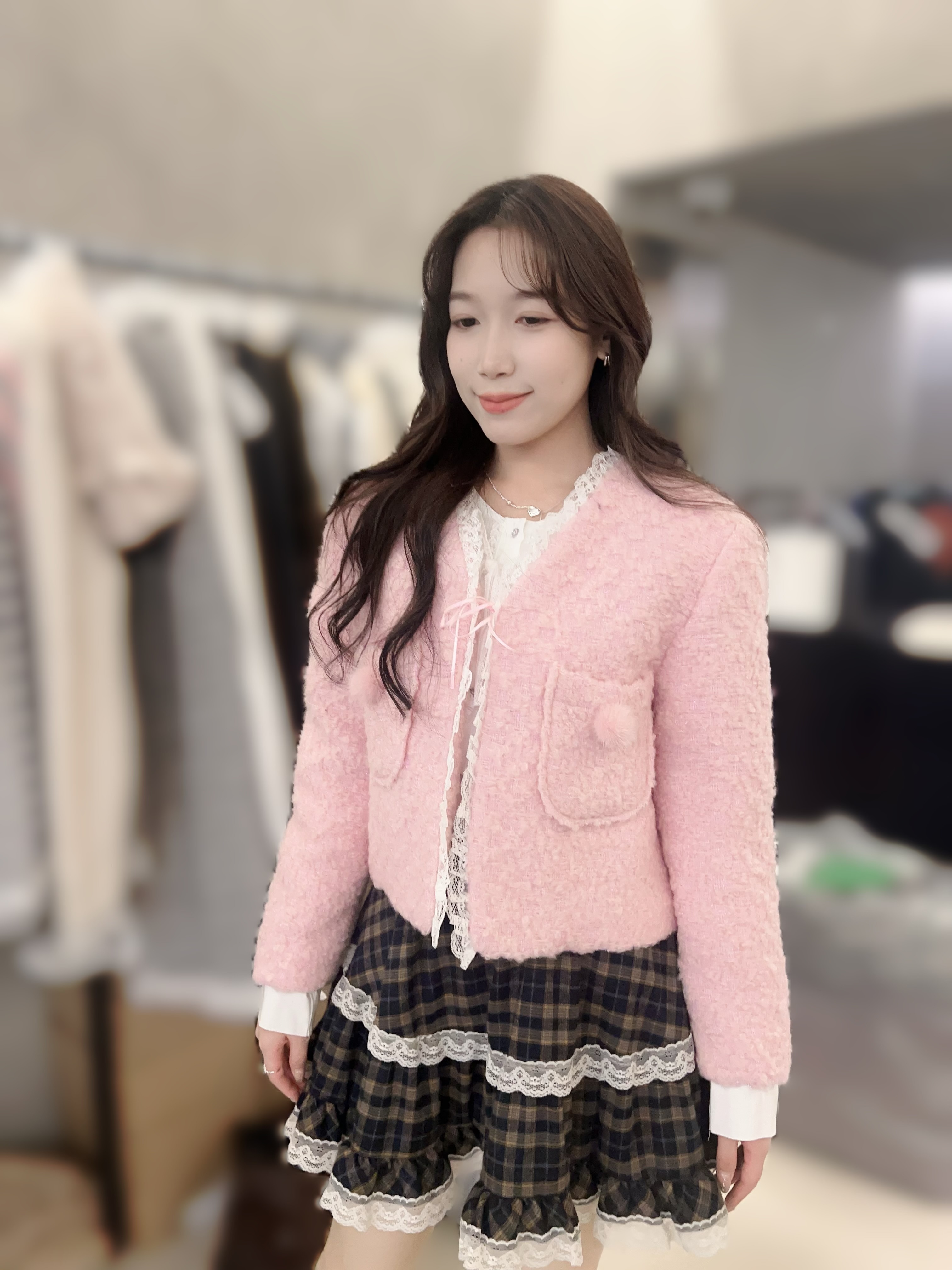 MP21  毛毛小香風縷 胸43 長20    $999 (一口價)