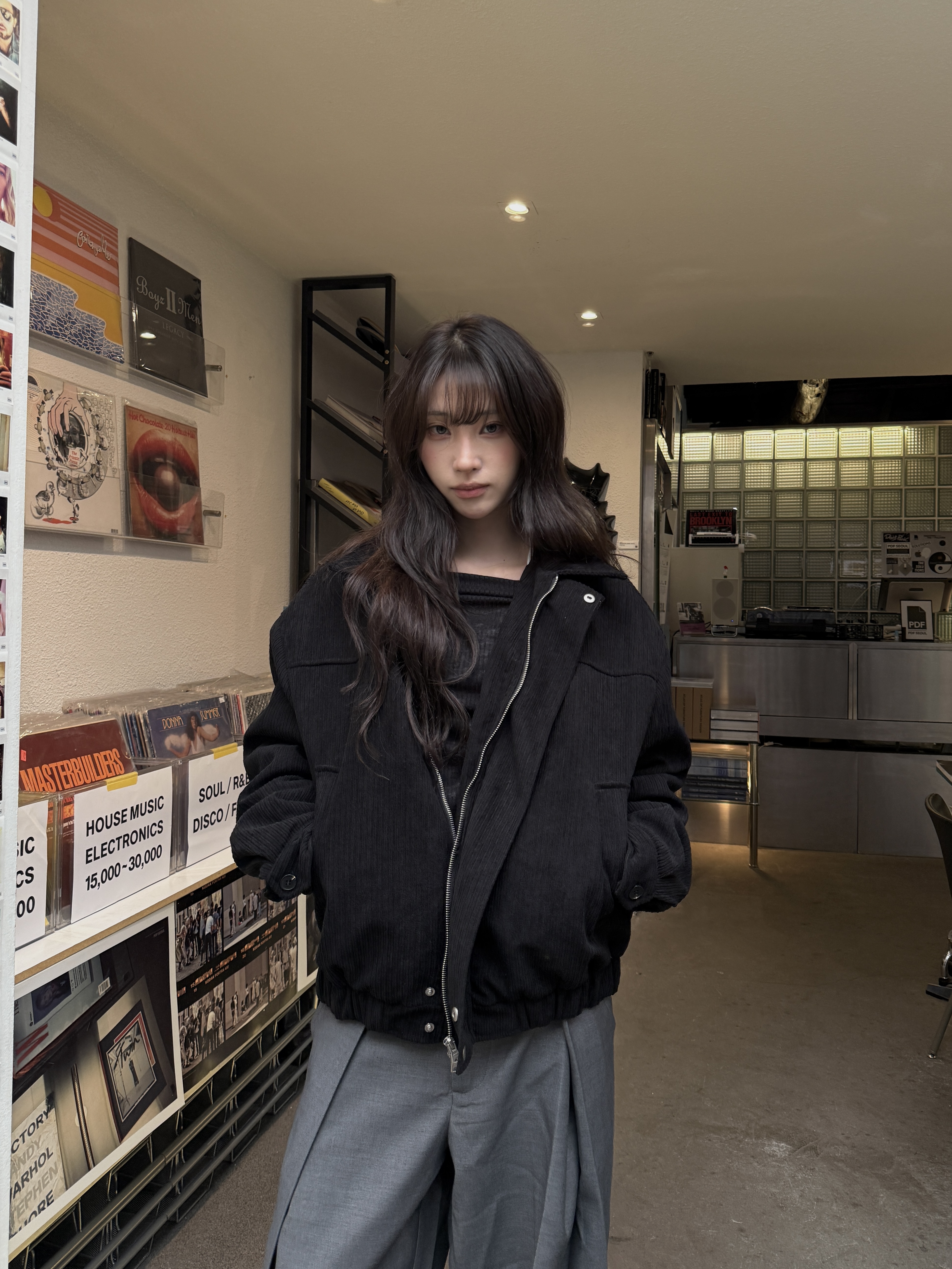 燈芯絨 素面蓬鬆 寬鬆夾克