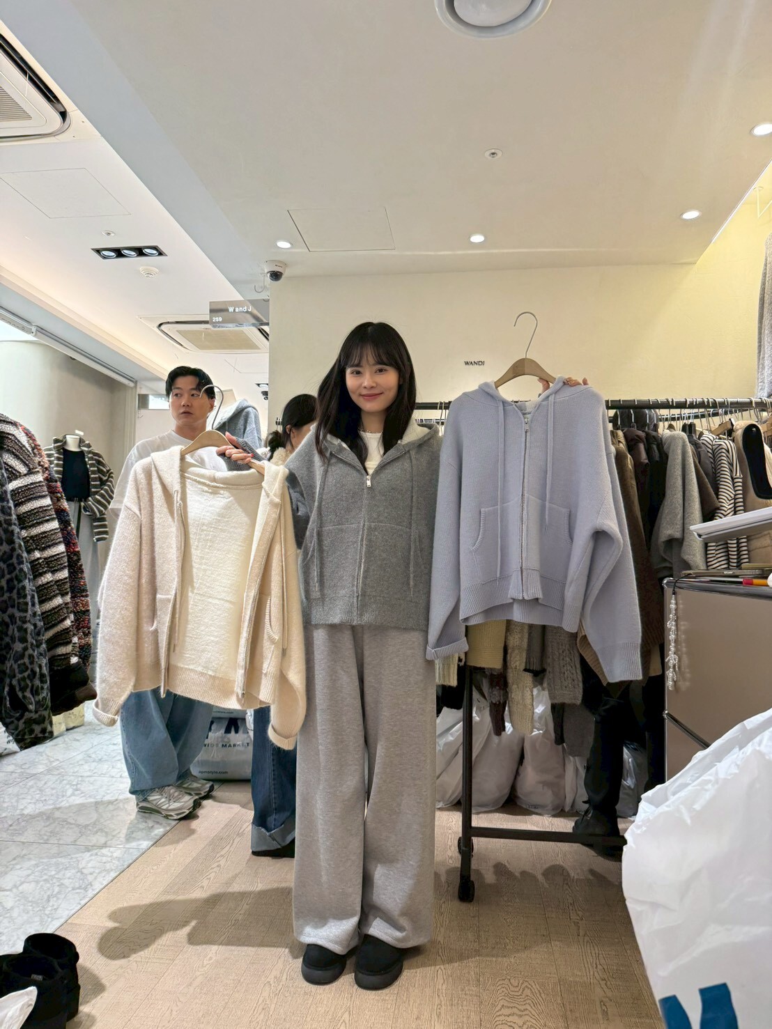 WJ5322 針織連帽外套