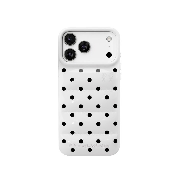 The Puffer Case® - Inverse Polka Dots