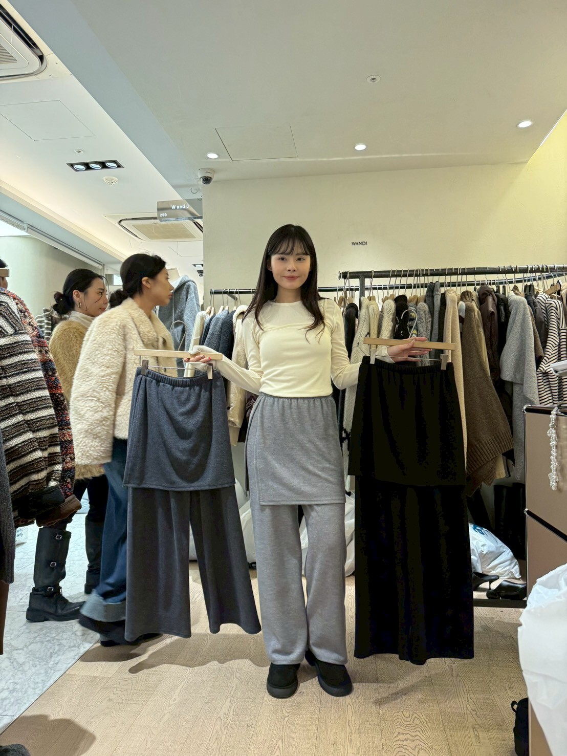 WJ5302 棉質圍裙長闊褲