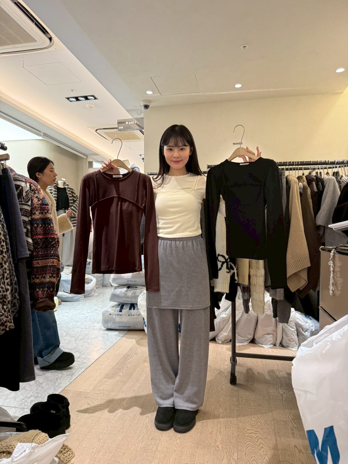 WJ5163 軟綿綿彈力長袖上衣