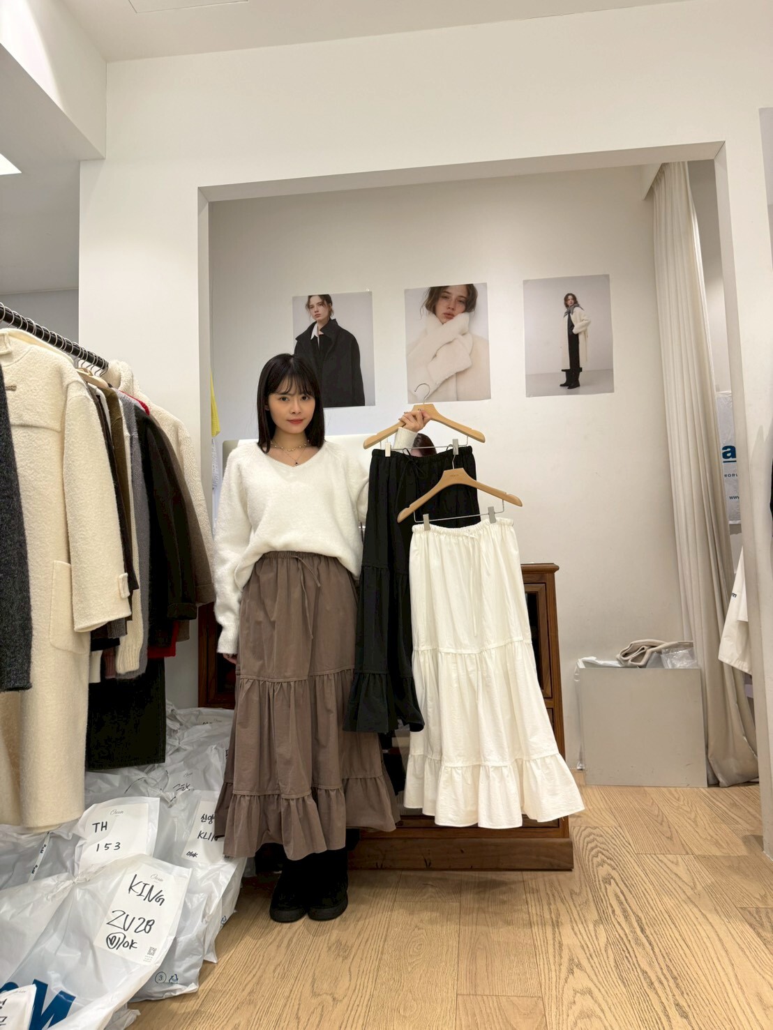 OU5330 挺身蛋糕長裙