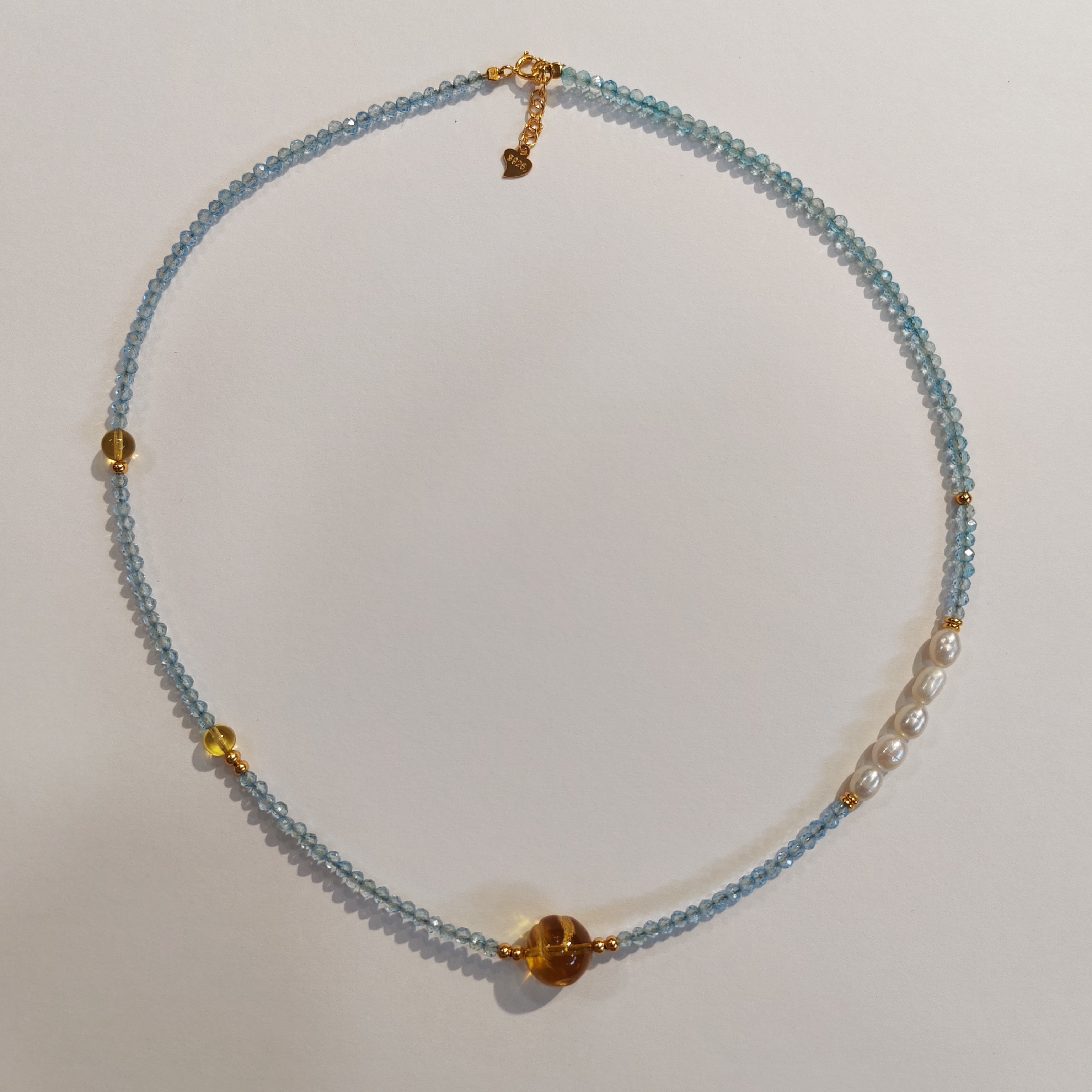 1217GZ49-琥珀GZ-蓝珀diy毛衣链（B49）