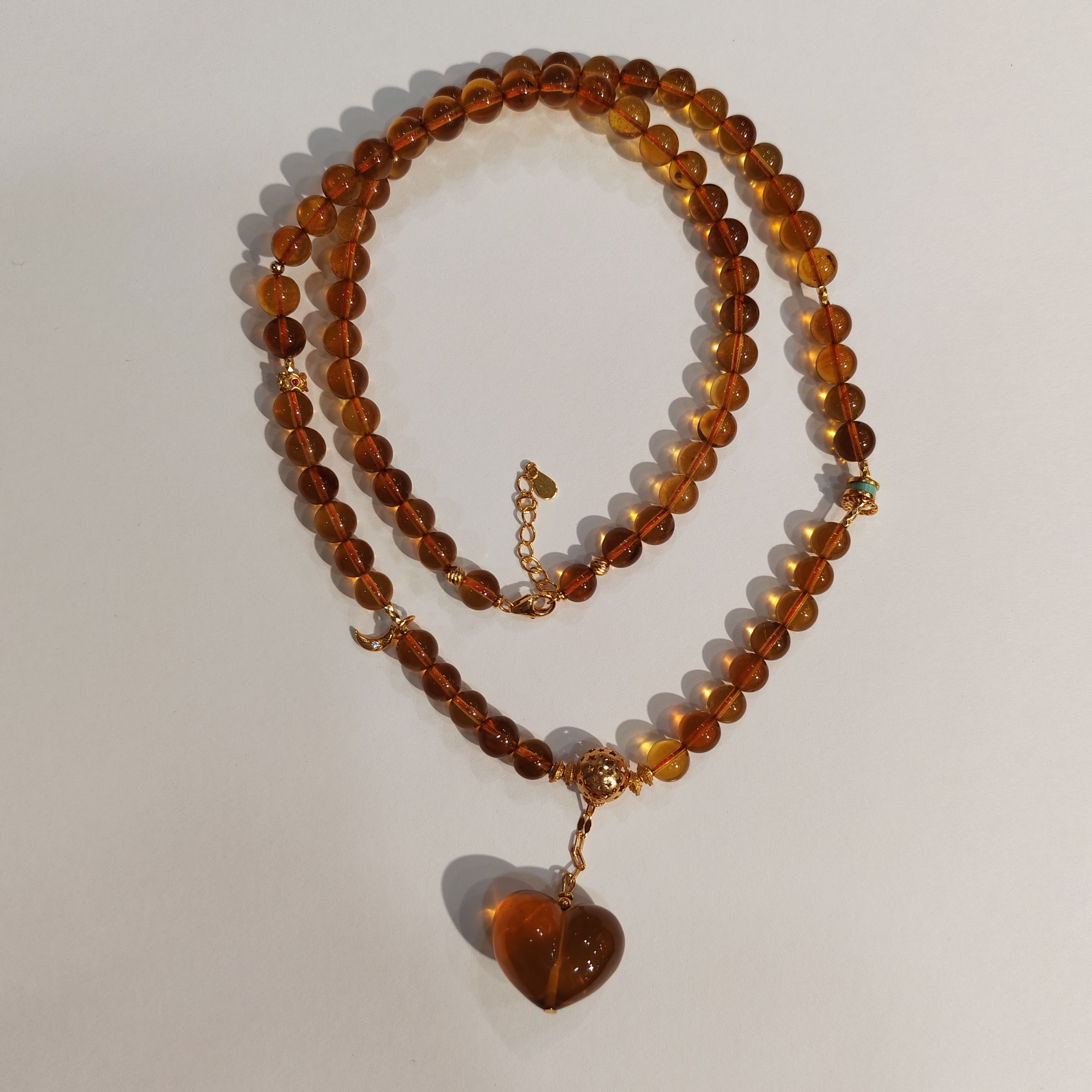 1217GZ47-琥珀GZ-棕红DIY毛衣链（B47）