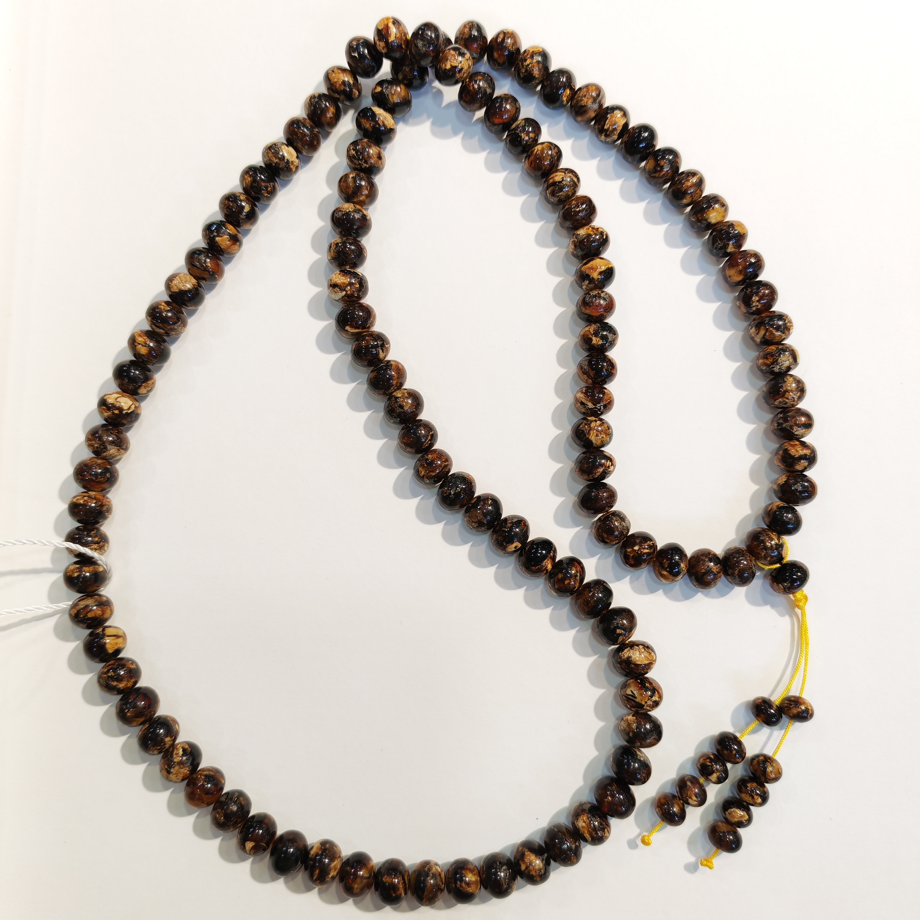 1217GZ28-琥珀GZ-撫順翳底乾白佛珠8mm（B28）