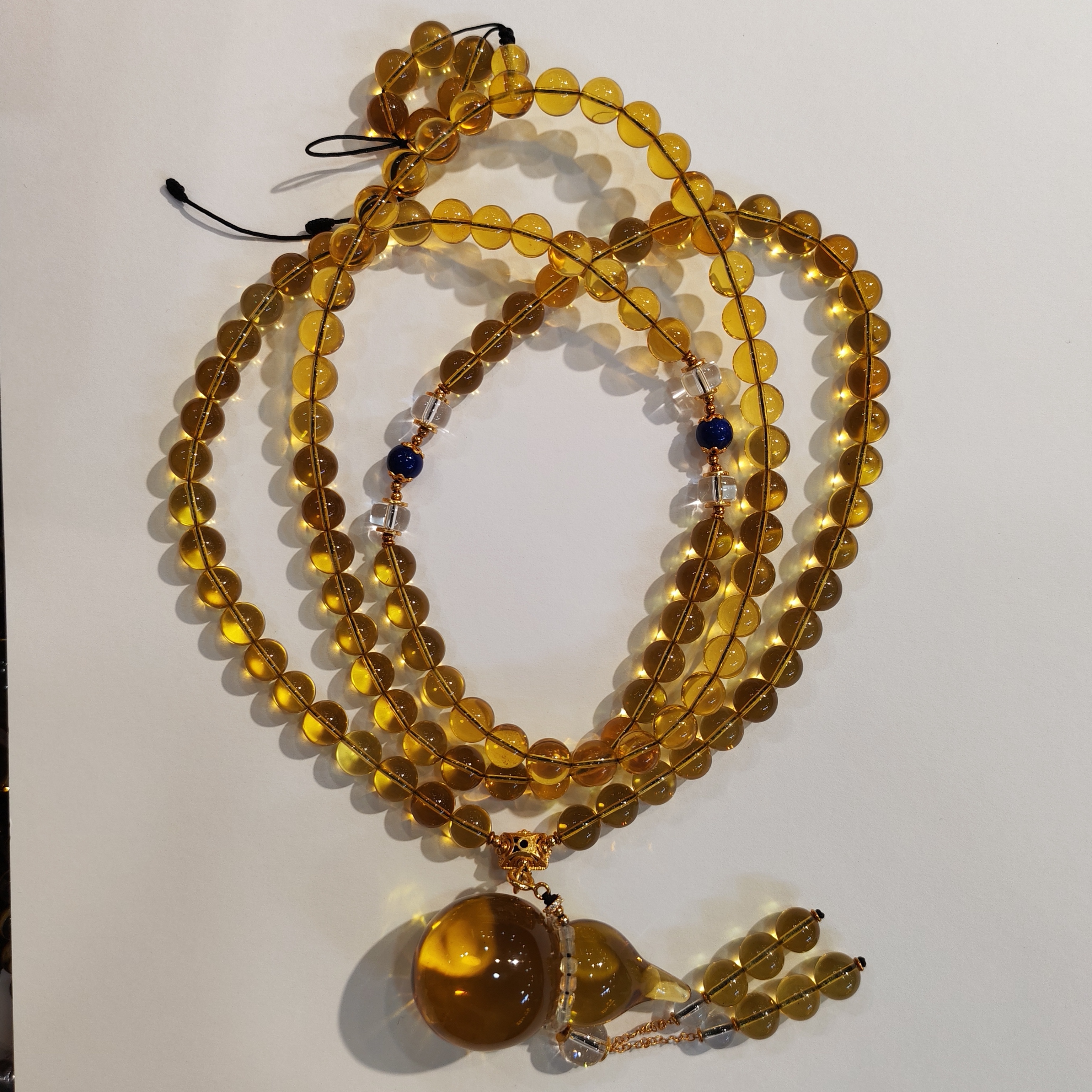 1217GZ51-琥珀GZ-蓝珀diy毛衣链（B51）