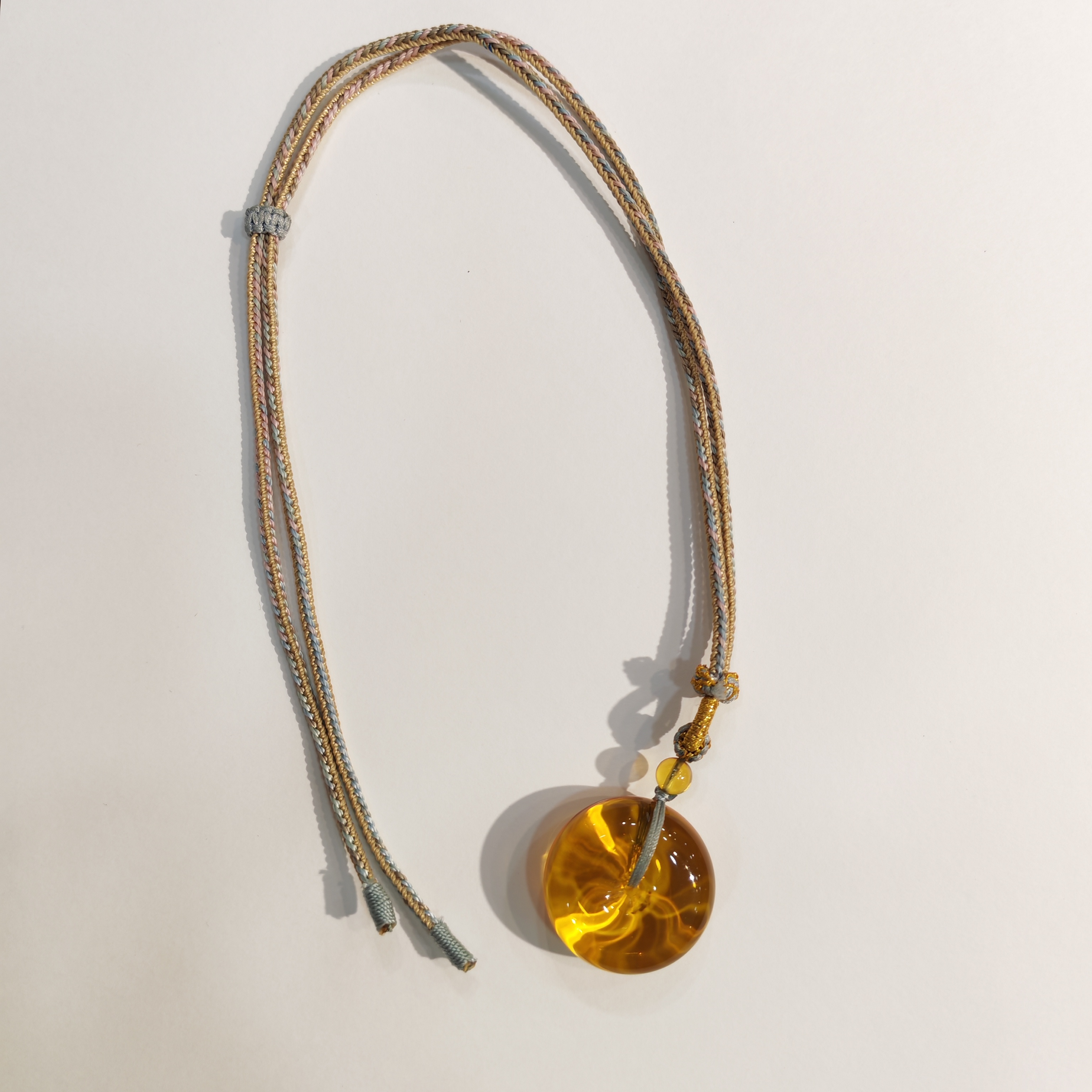 1217GZ50-琥珀GZ-蓝珀diy毛衣链（B50）