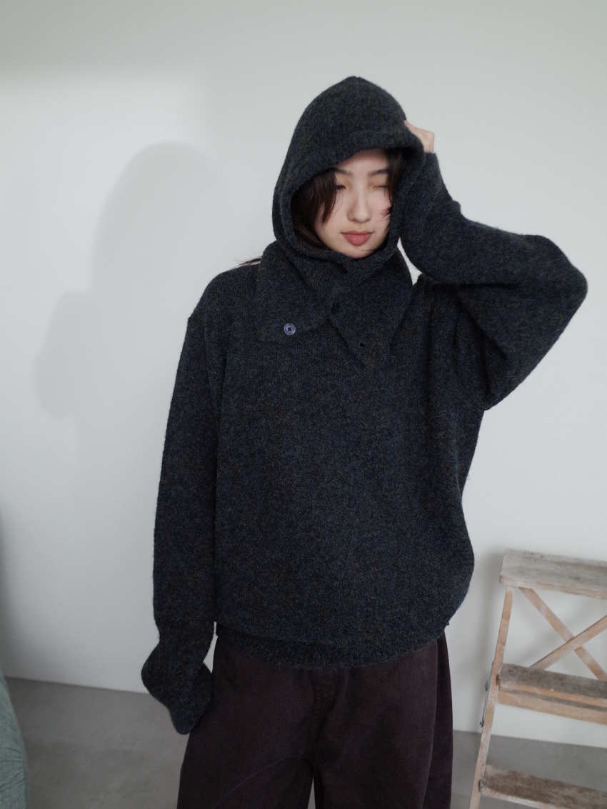 (UNISEX) mixed knit sweater set