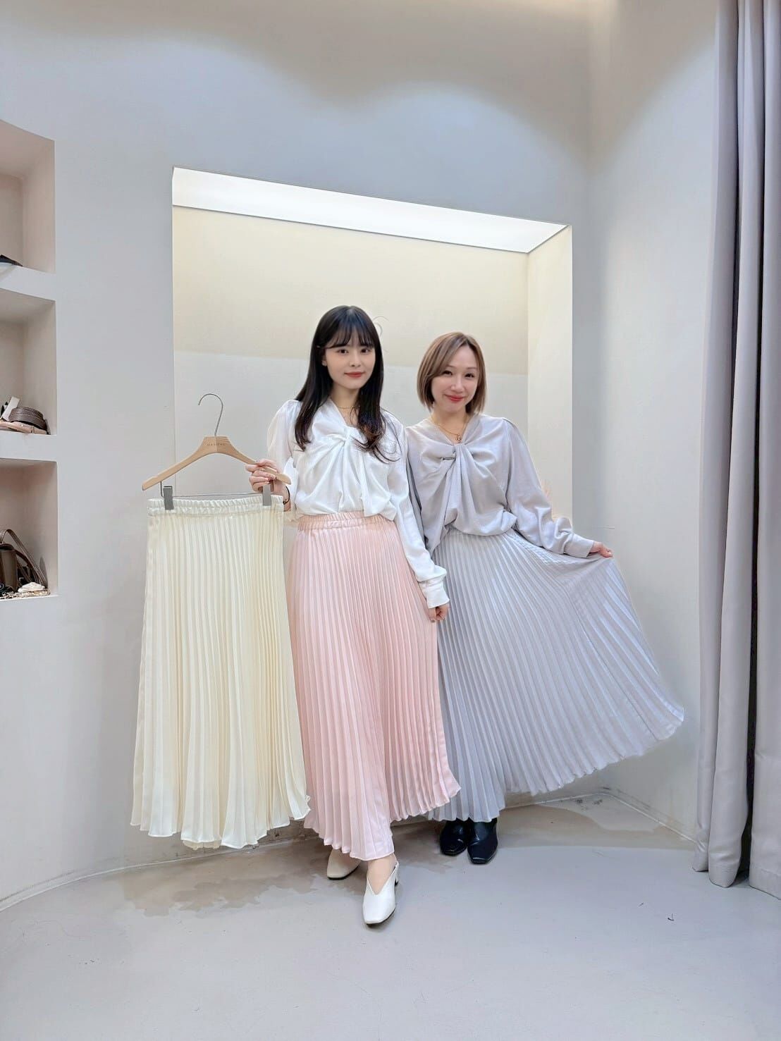 MA5311 仙氣絲質百褶裙