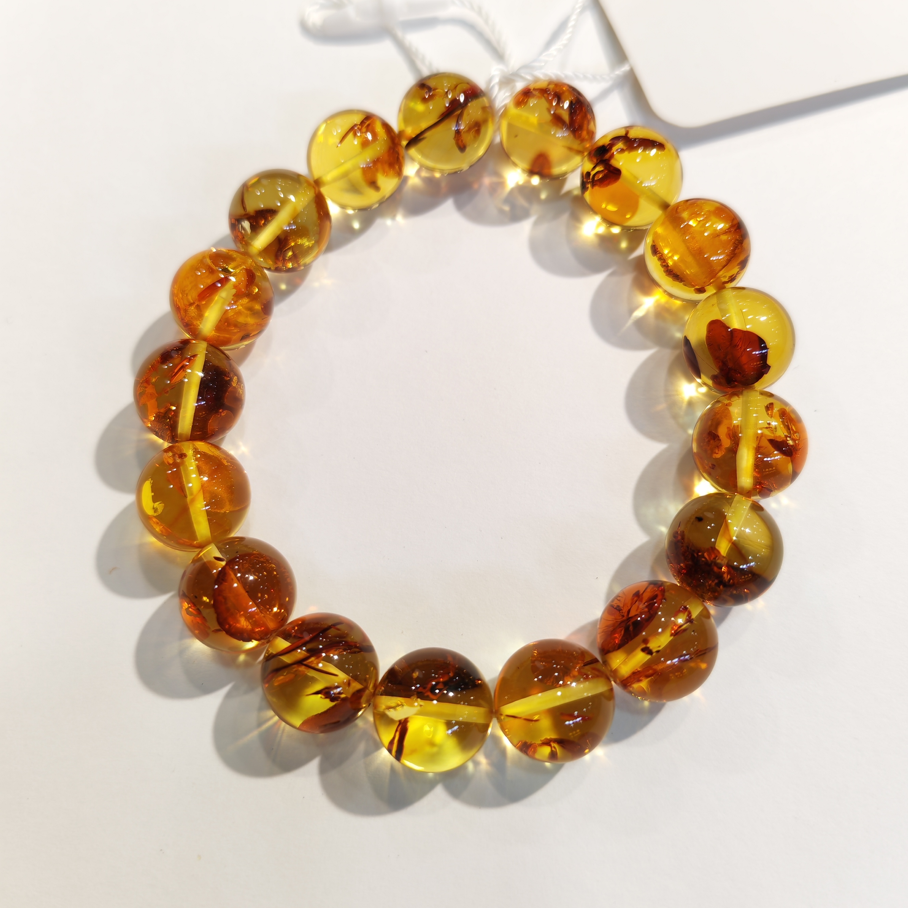 1217GZ43-琥珀GZ-12mm +花柏原子手串（B43）