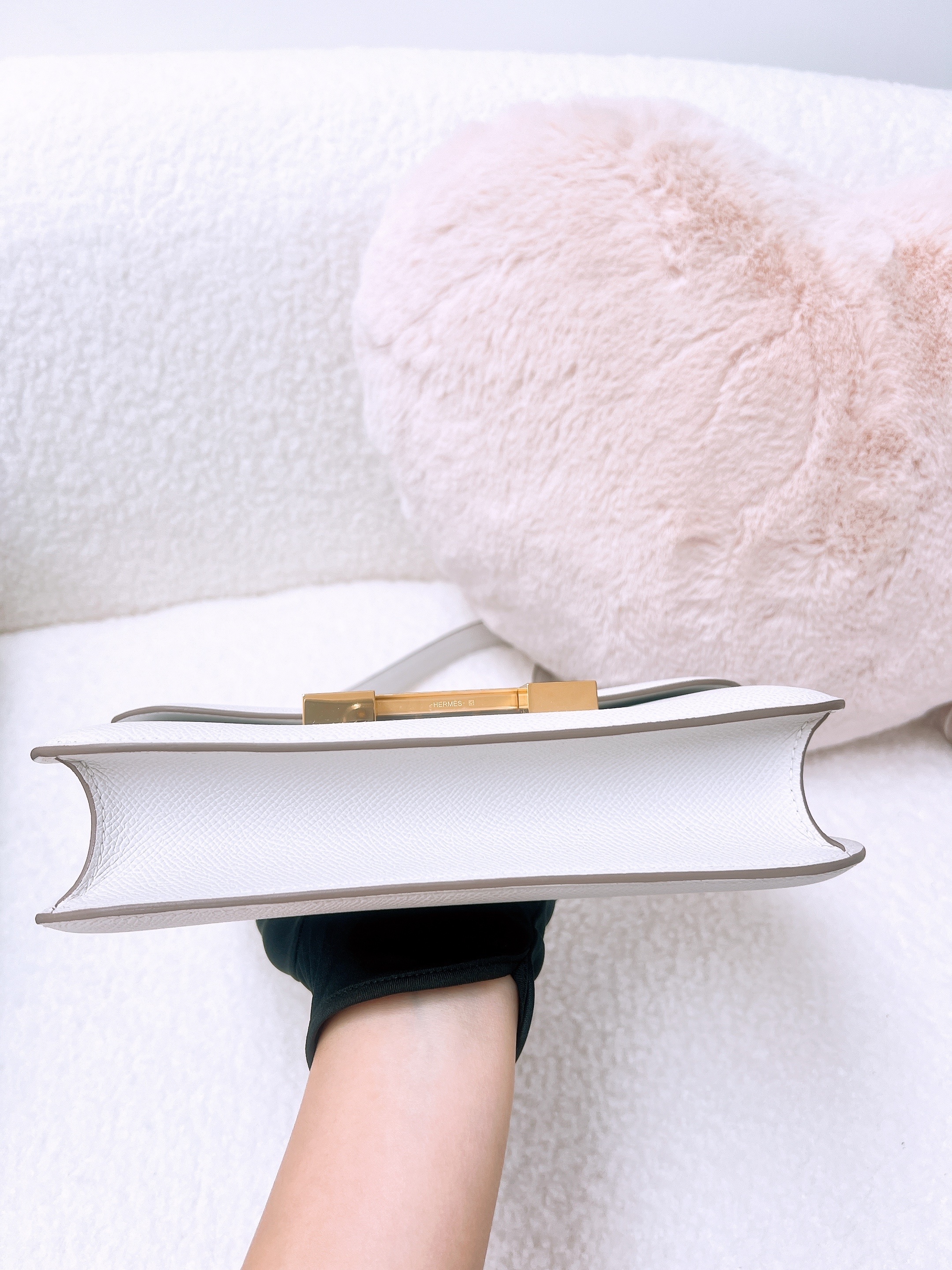 *Unused* Hermes constance 24 (gris pale GHW/ stamp b)