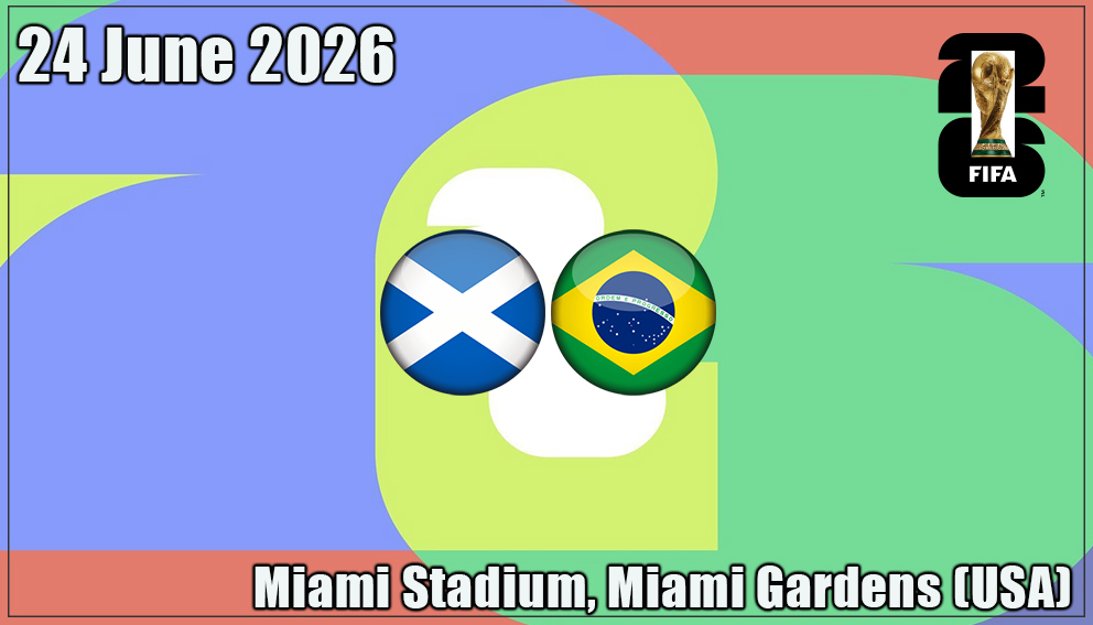 Match 49| Group C | Scotland vs Brazil