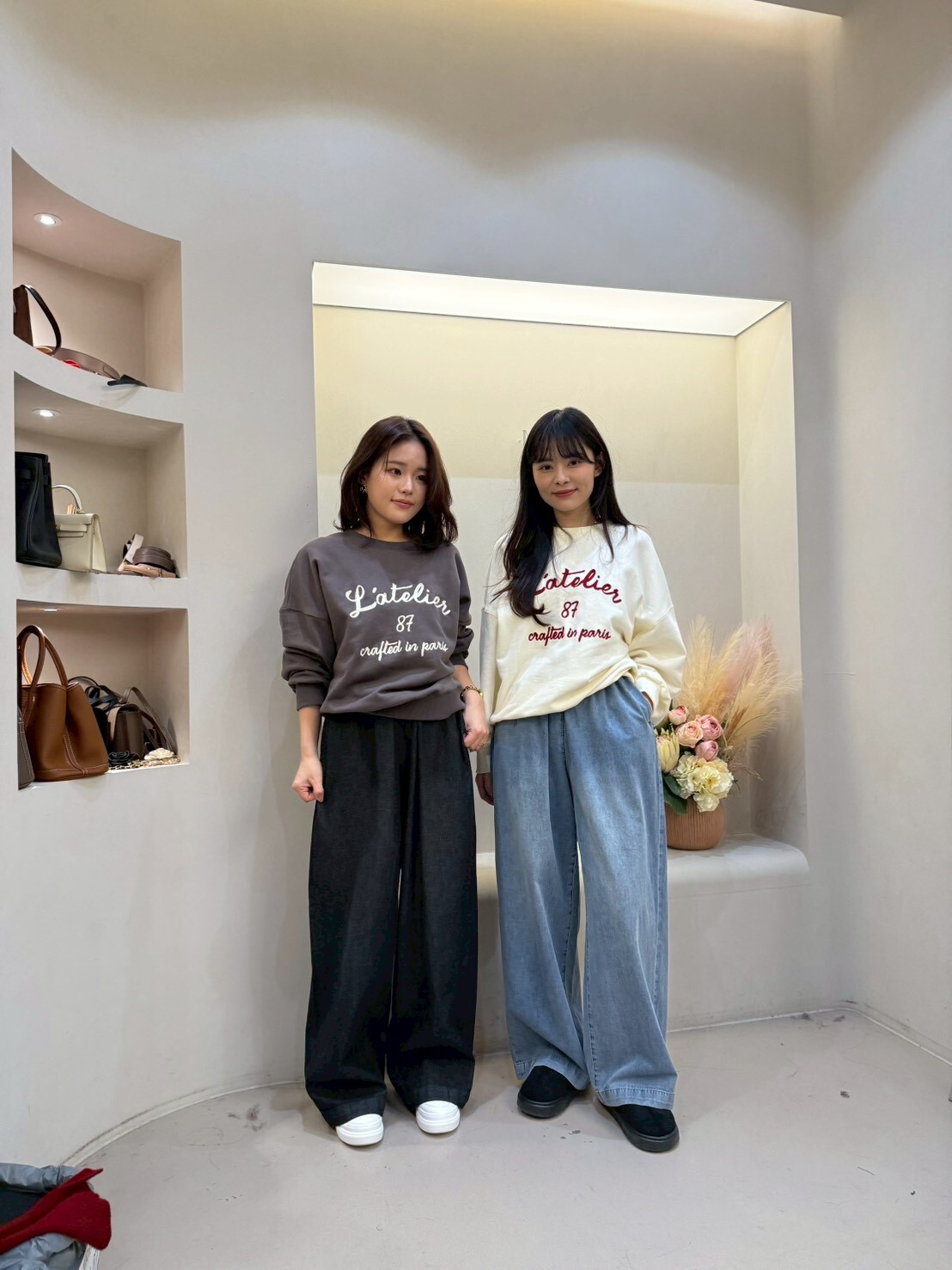 MA5218 全橡筋牛仔闊褲