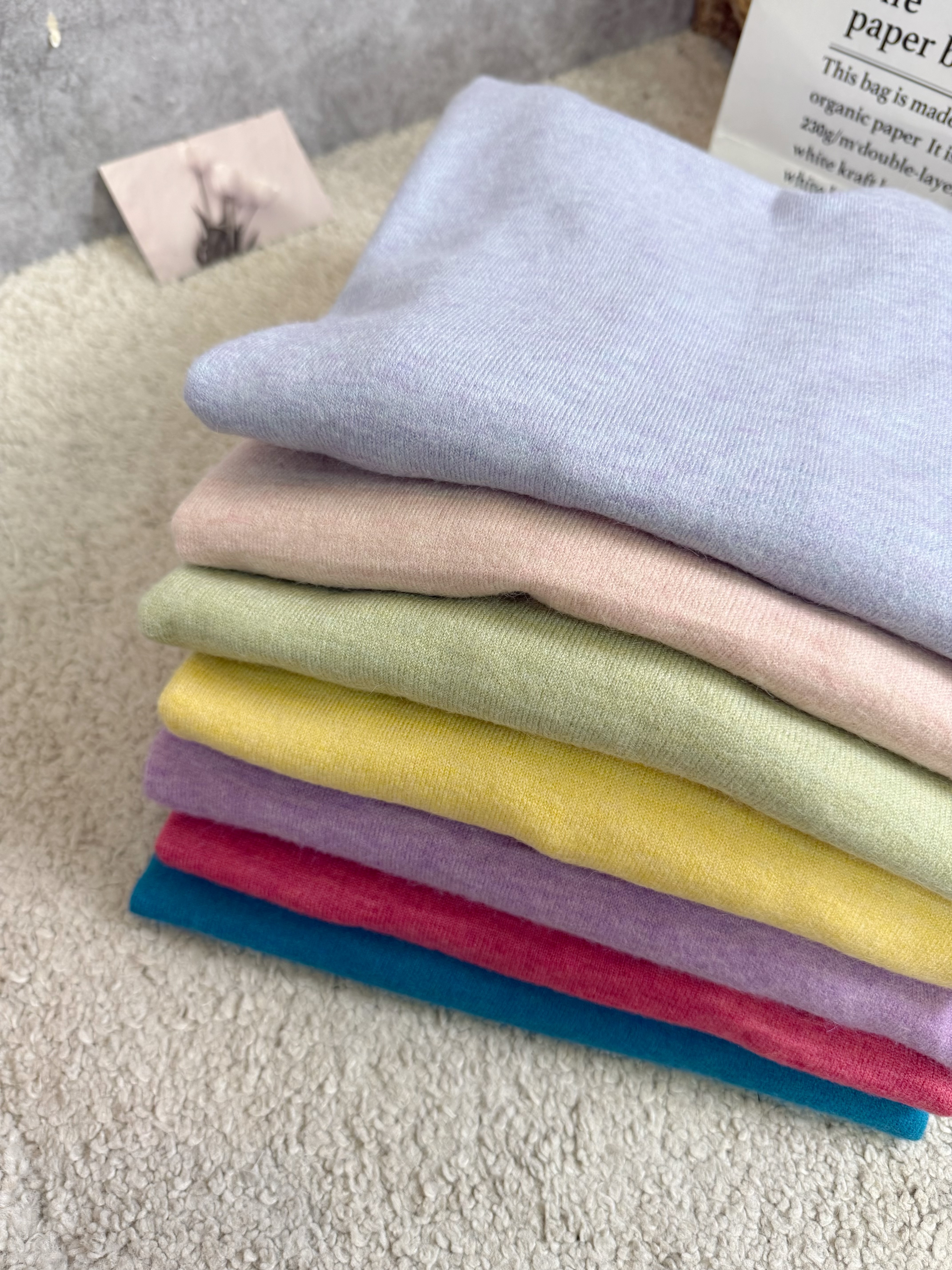 100%人氣王抗起球立領針織衫｜親膚柔軟 ⚡ 闆娘包色款 ⚡