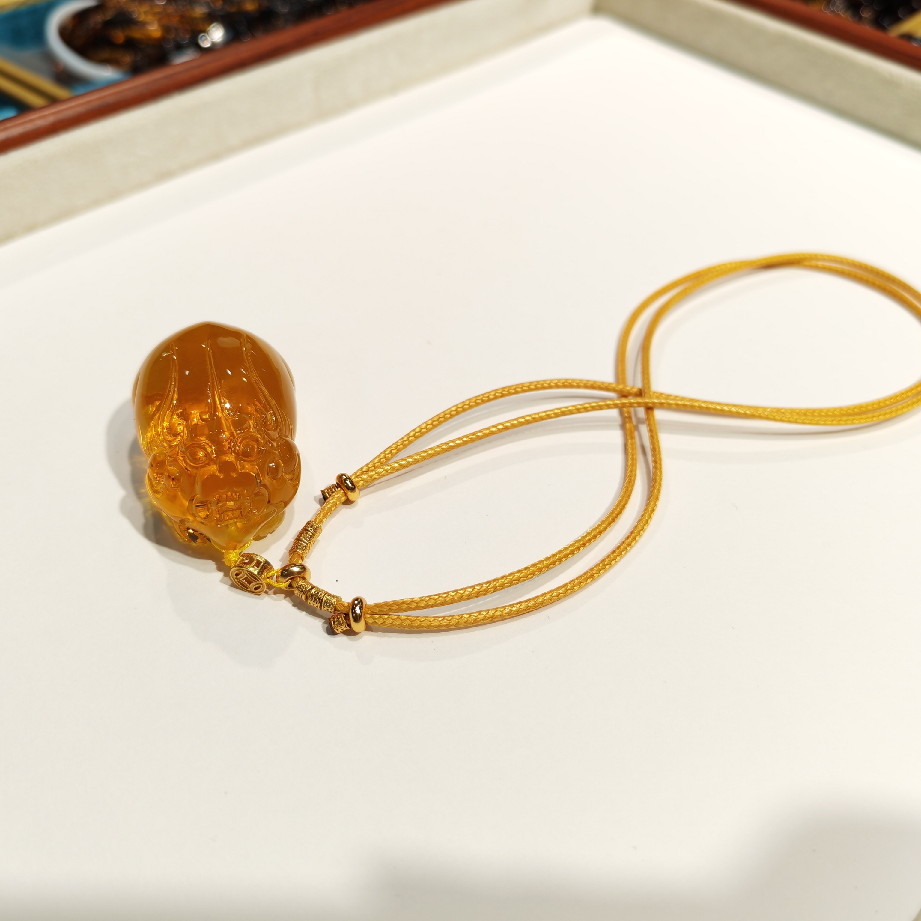 1217GZ39-琥珀GZ-蜜蠟貔貅吊墜（B39）