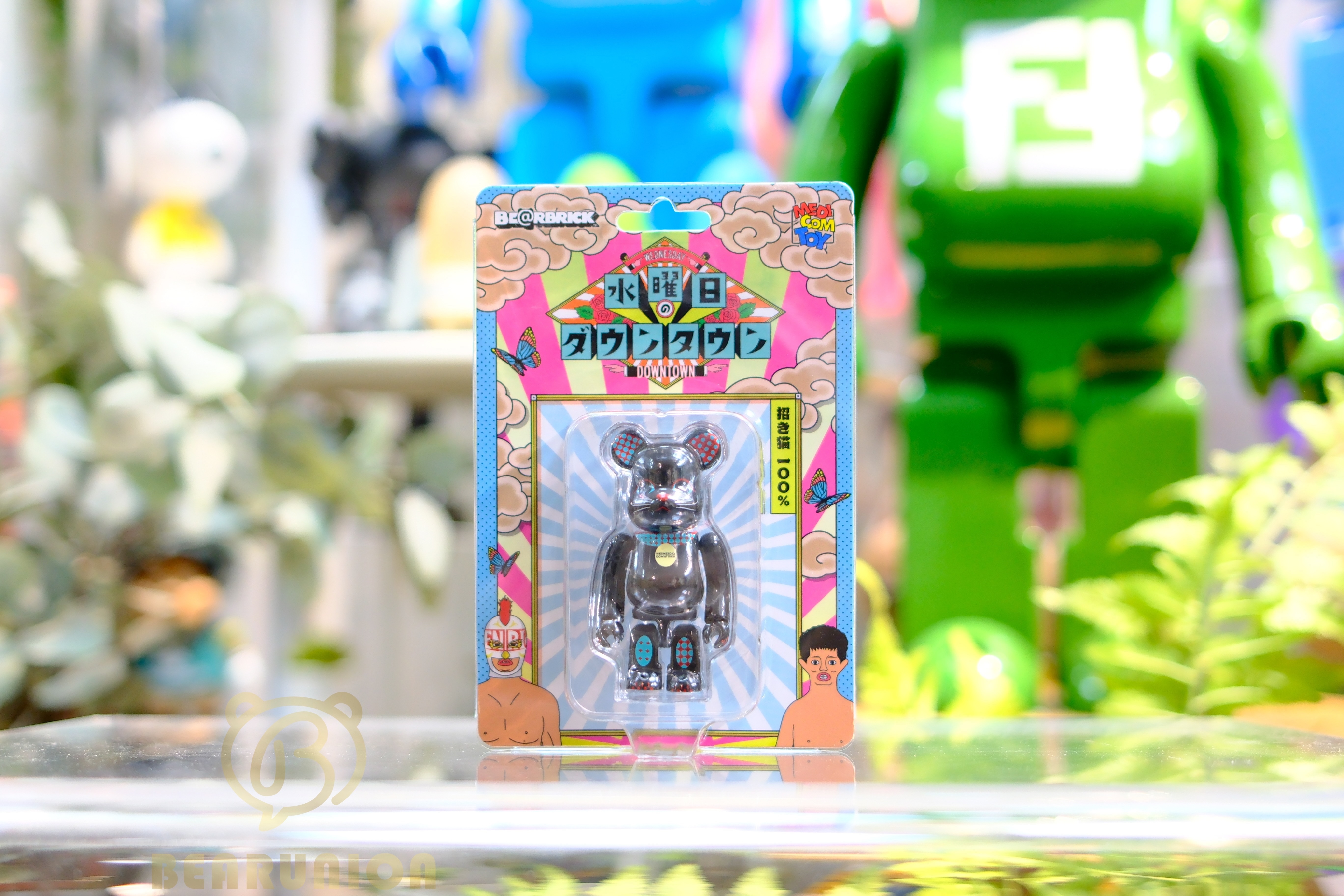 🥇現貨🥇Bearbrick 100% 水曜日のダウンタウン招き猫