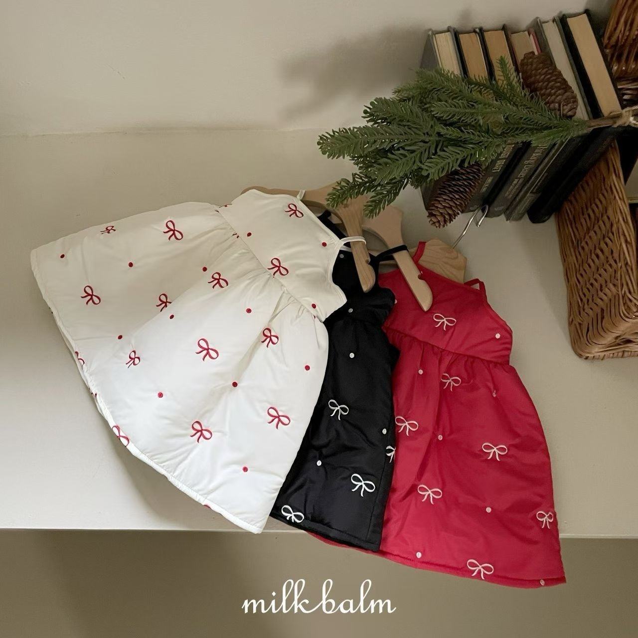 Milkbalm Ribbon Embroidered One-piece