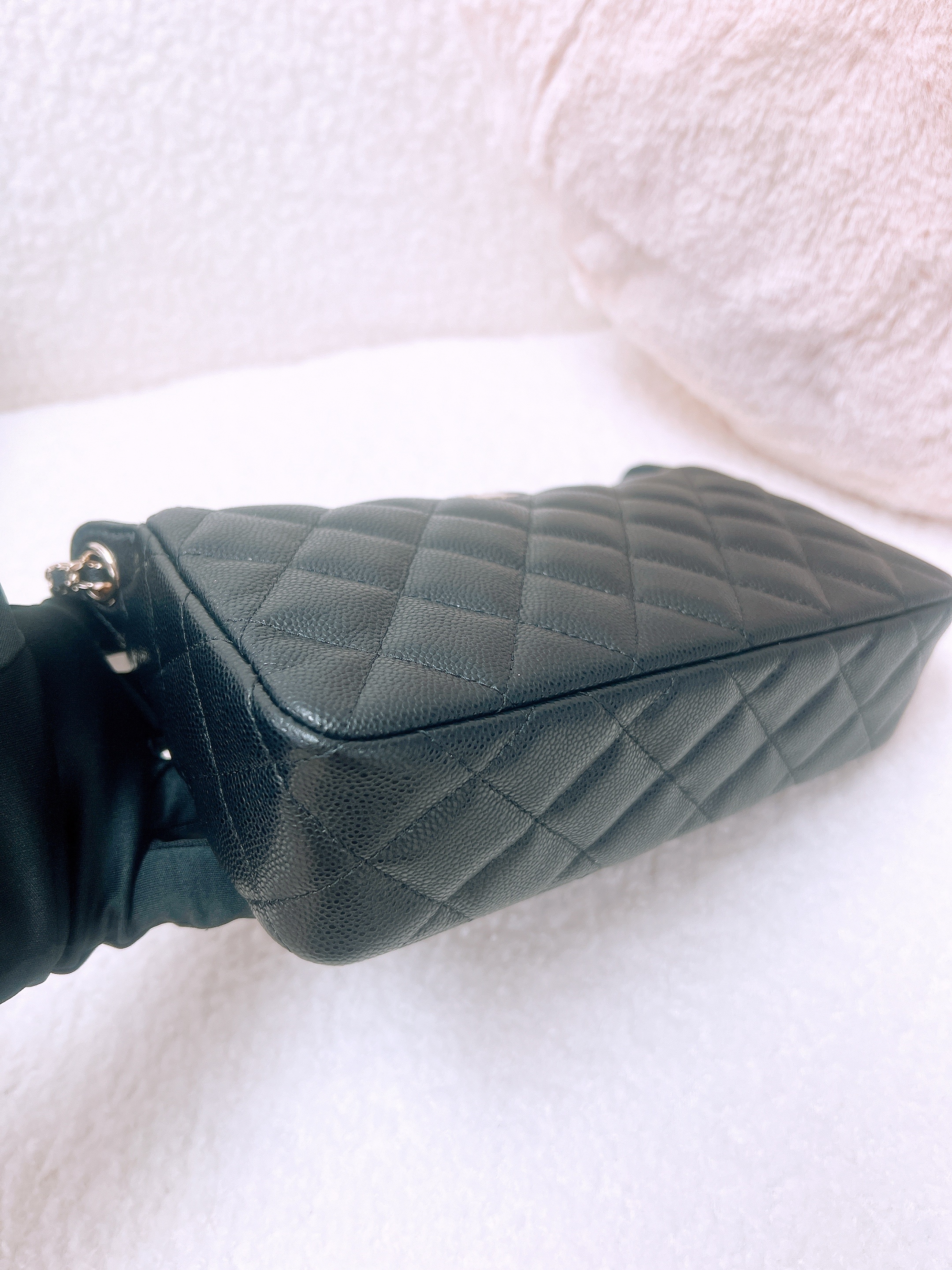 *Unused* Chanel clutch with chain 麻將包/麻雀包 (black caviar/ GHW)