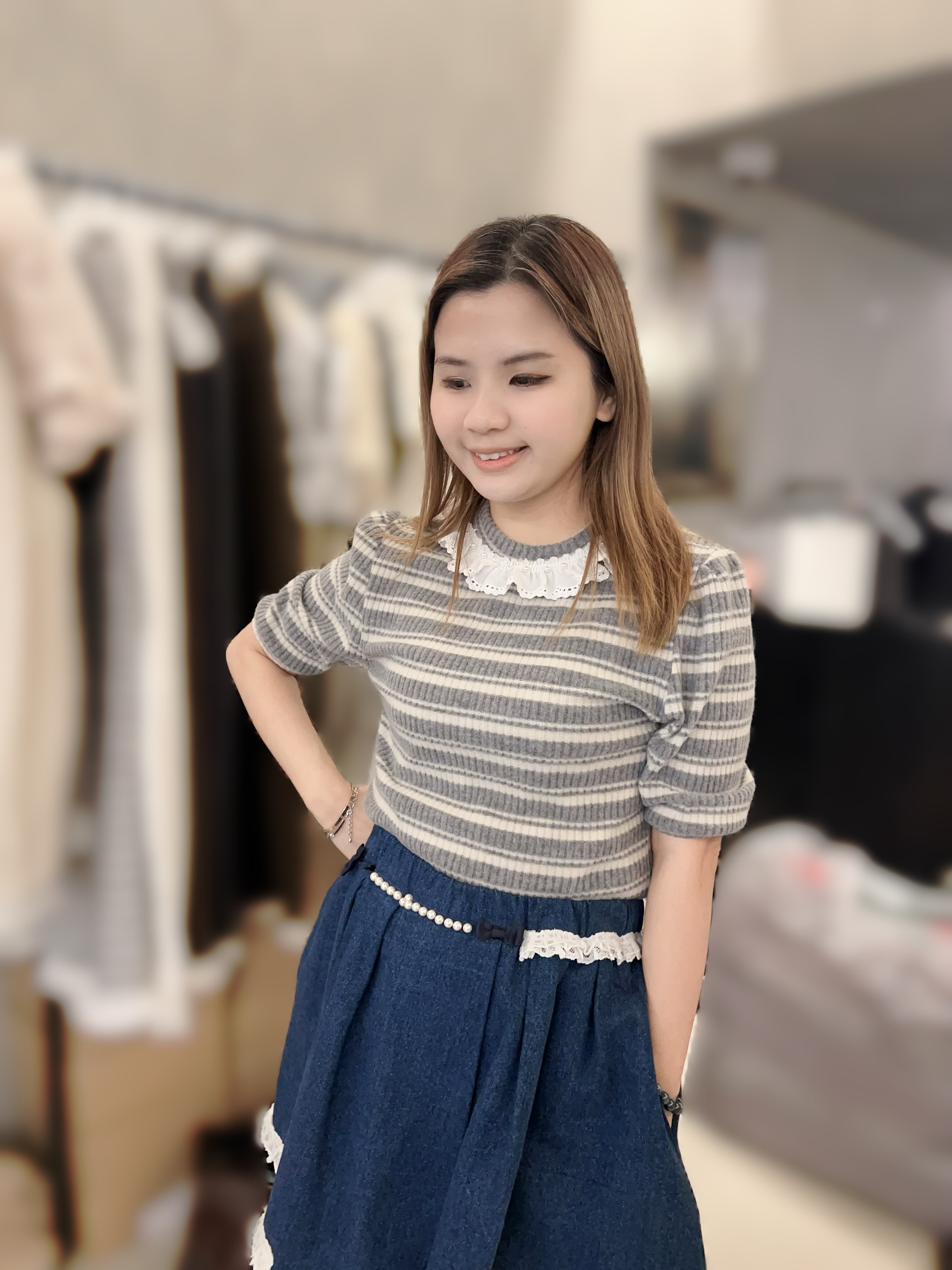 MP03 綿LACE橫間  胸 34-50 長19  $439 (一口價)