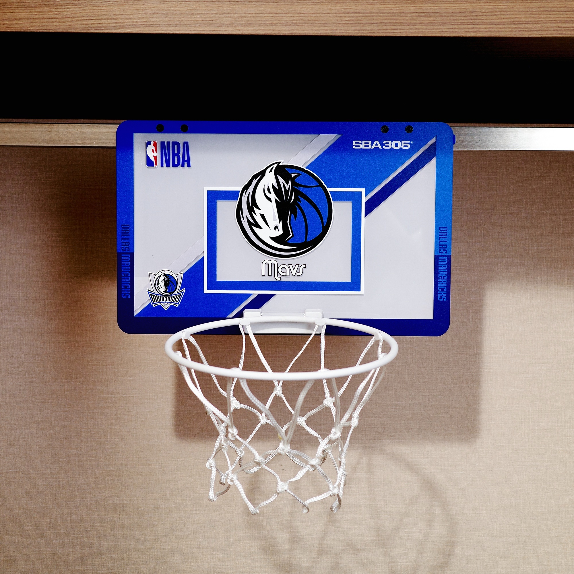 NBA周邊 Dallas Mavericks 達拉斯小牛 迷你款 SBA305 Mini NBA 隊徽 籃框 全新 原包裝出貨