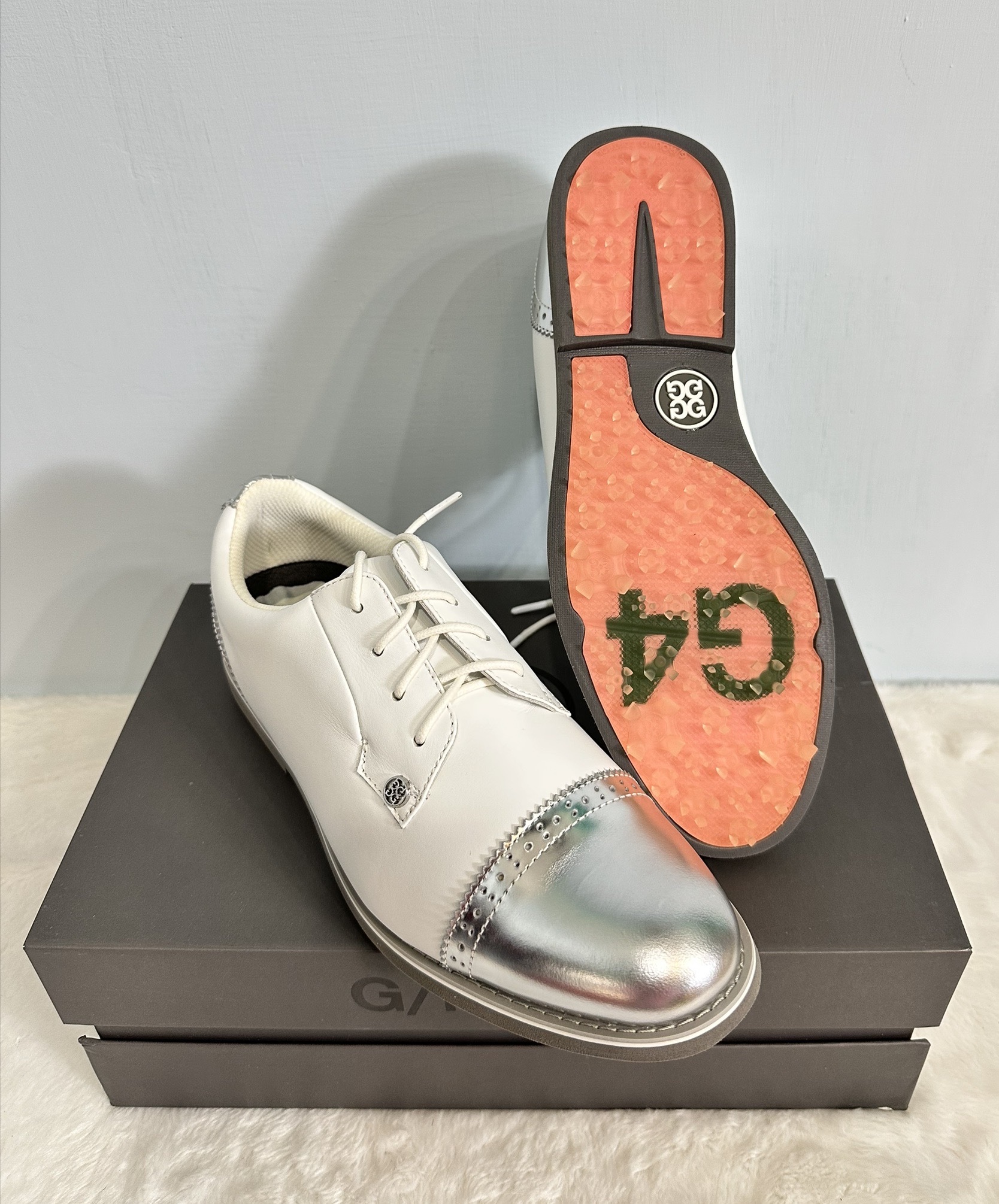 ＧFORE經典款 時尚百搭小香風炸街款高級皮革牛津鞋/ 高爾夫球鞋（女款/無釘）⛳️