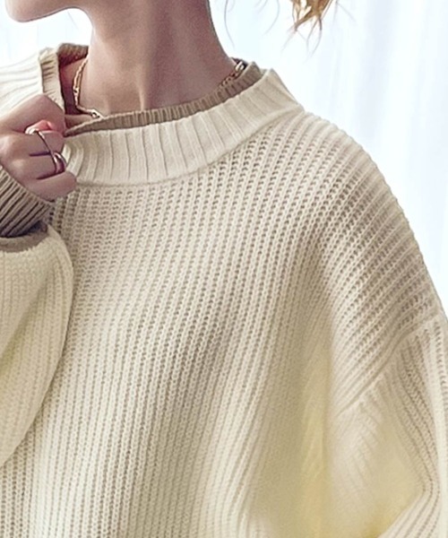 日本🇯🇵連線 JAVA 雙色層疊華夫格寬鬆針織衫 假兩件 復古 針織衫 寬鬆 簡約 長袖 套頭衫 5色(任買兩件711免運)/預購