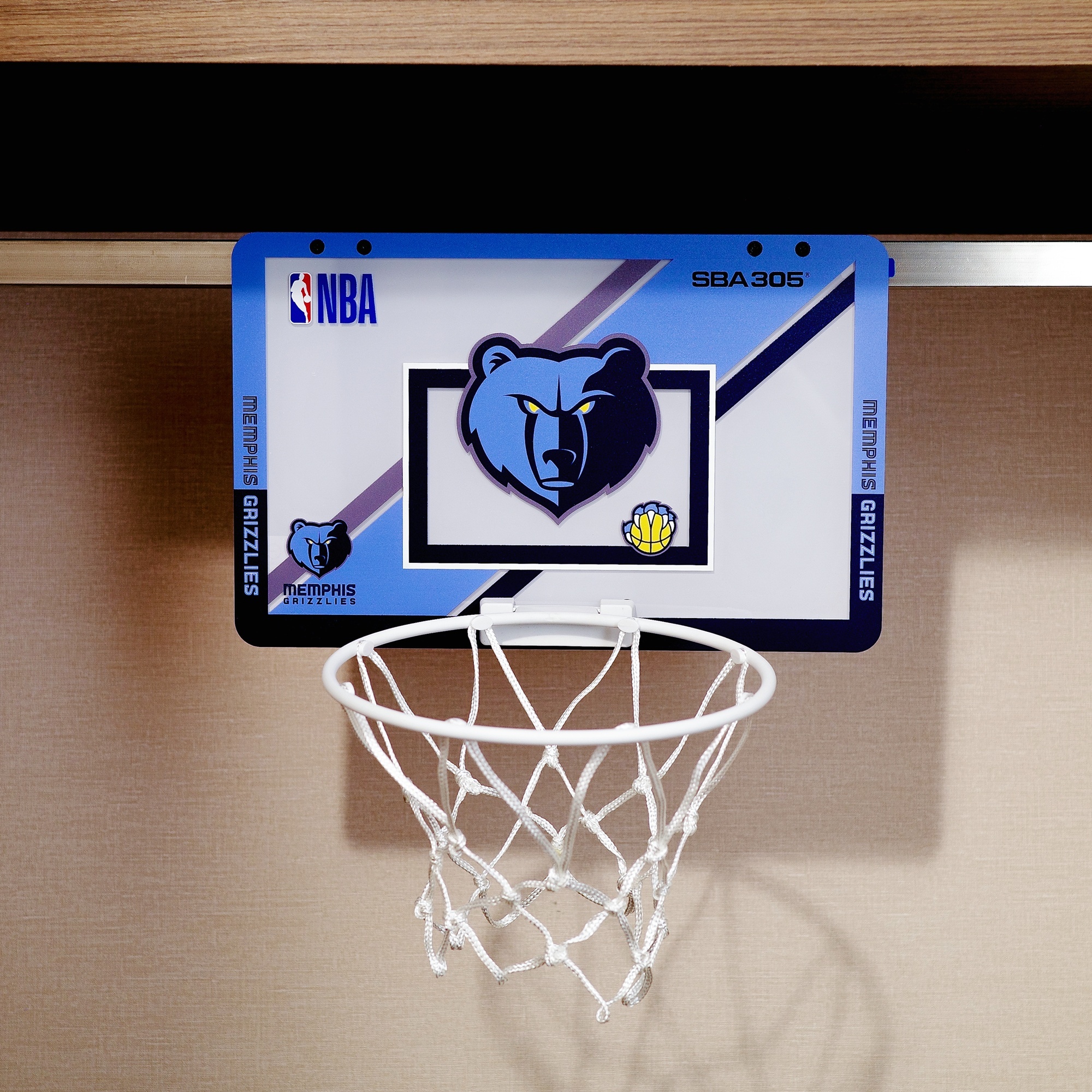 NBA周邊 Memphis Grizzlies 曼菲斯灰熊 迷你款 SBA305 Mini NBA 隊徽 籃框 全新 原包裝出貨