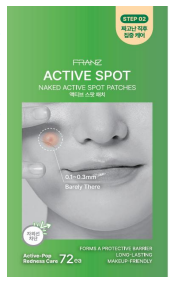 BN251217-N7 FRANZ Naked Active Spot Patches 72ea (EXP 3/2028)(買3送1，共4件)