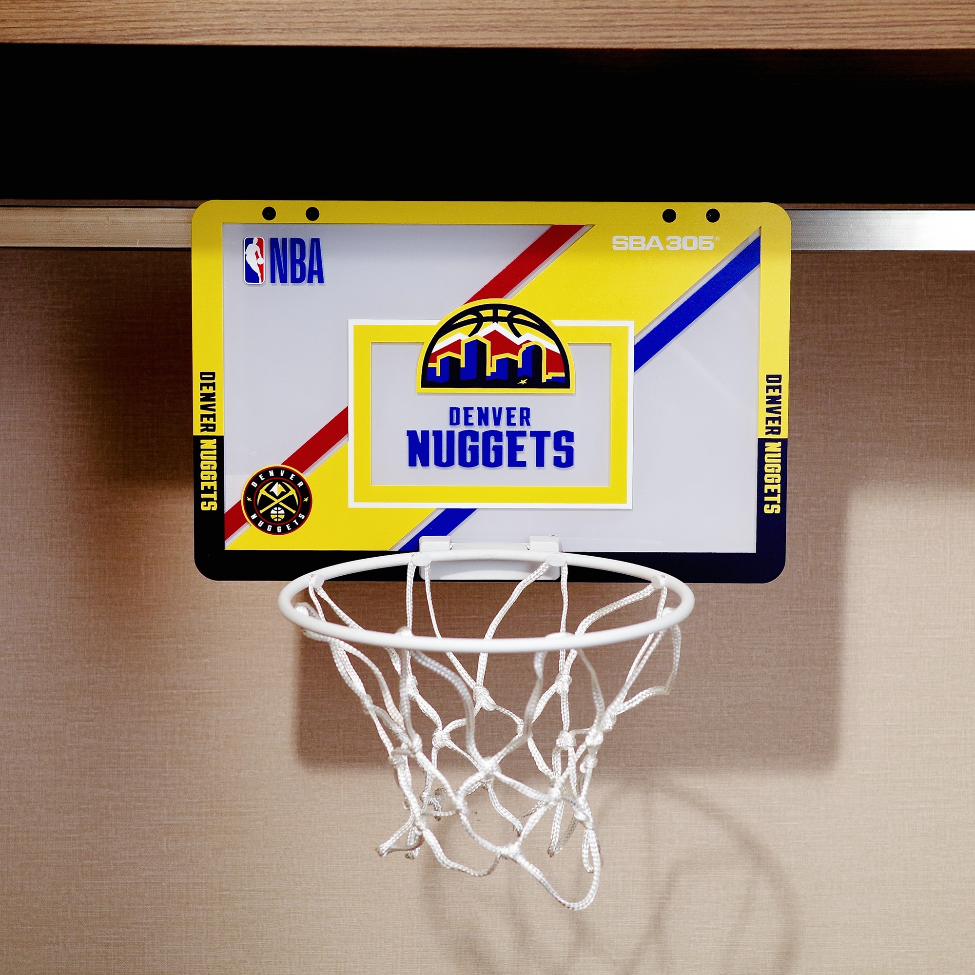 NBA周邊 Denver Nuggets 丹佛金塊 迷你款 SBA305 Mini NBA 隊徽 籃框 全新 原包裝出貨