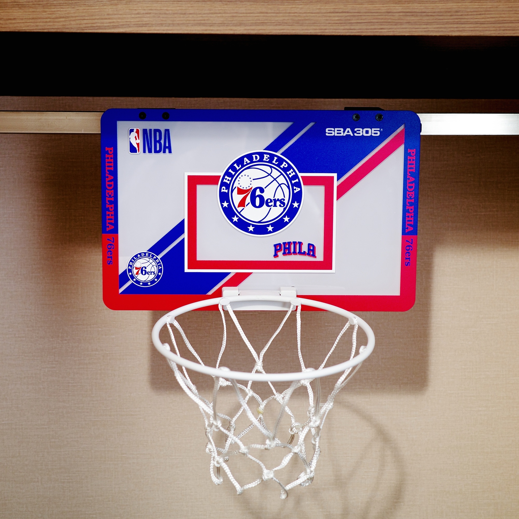 NBA周邊 Philadelphia 76ers 費城七六人 迷你款 SBA305 Mini NBA 隊徽 籃框 全新 原包裝出貨