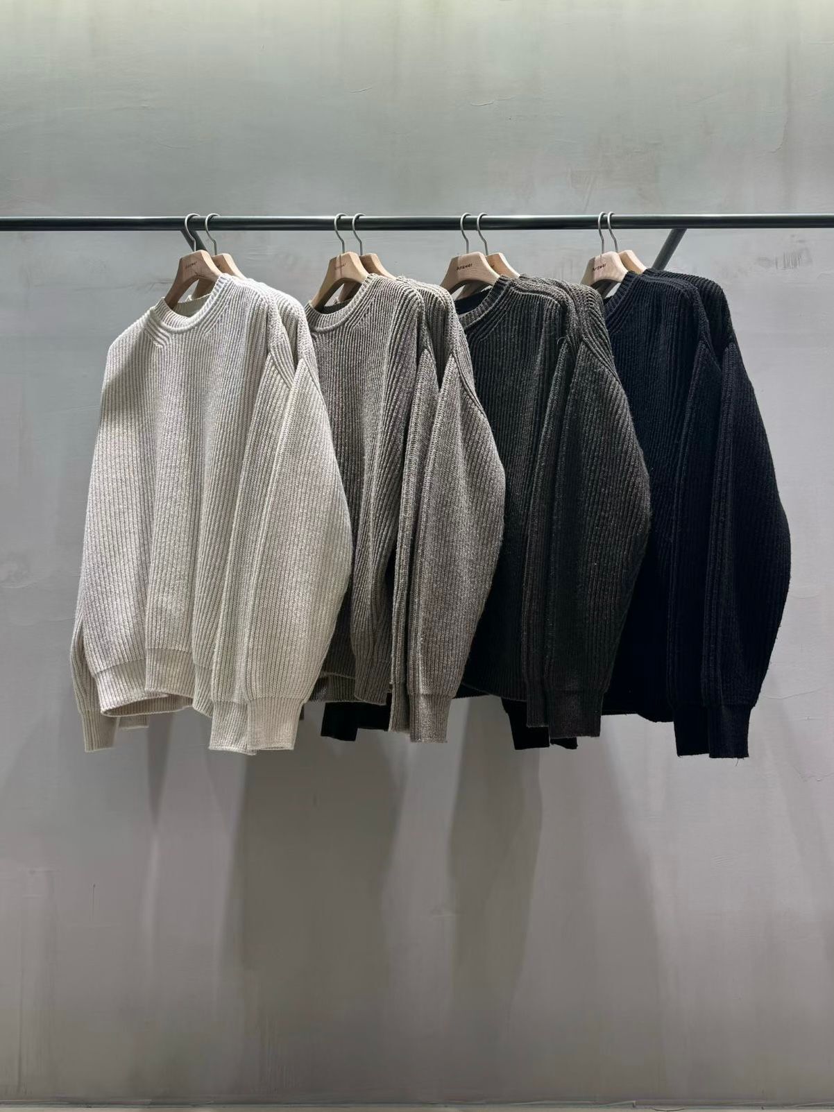 暗直紋針織衫 ANSWER-016T