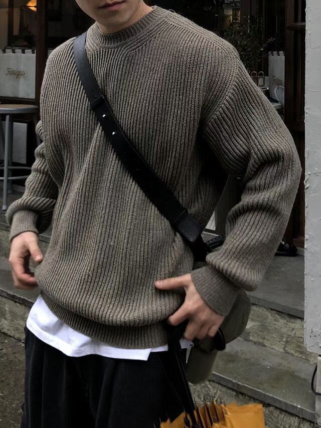 暗直紋針織衫 ANSWER-016T