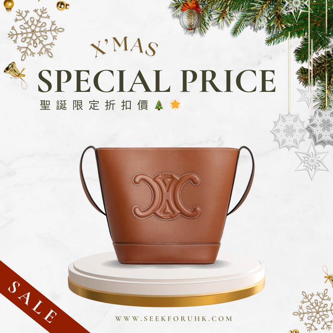 CELINE Small Bucket Cuir Triomphe