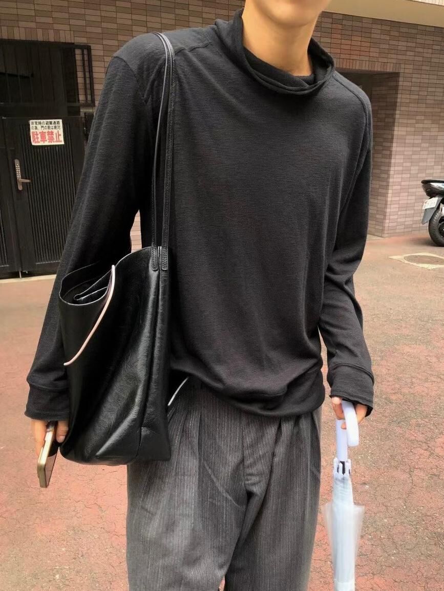 淨色樽領長袖衫 Vass-034T