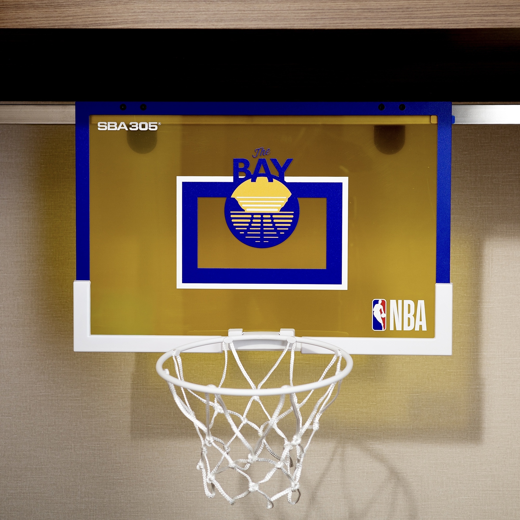 NBA周邊 Golden State Warriors 金州勇士 大隊徽款 SBA305 Logo NBA 隊徽 籃框 全新 原包裝出貨