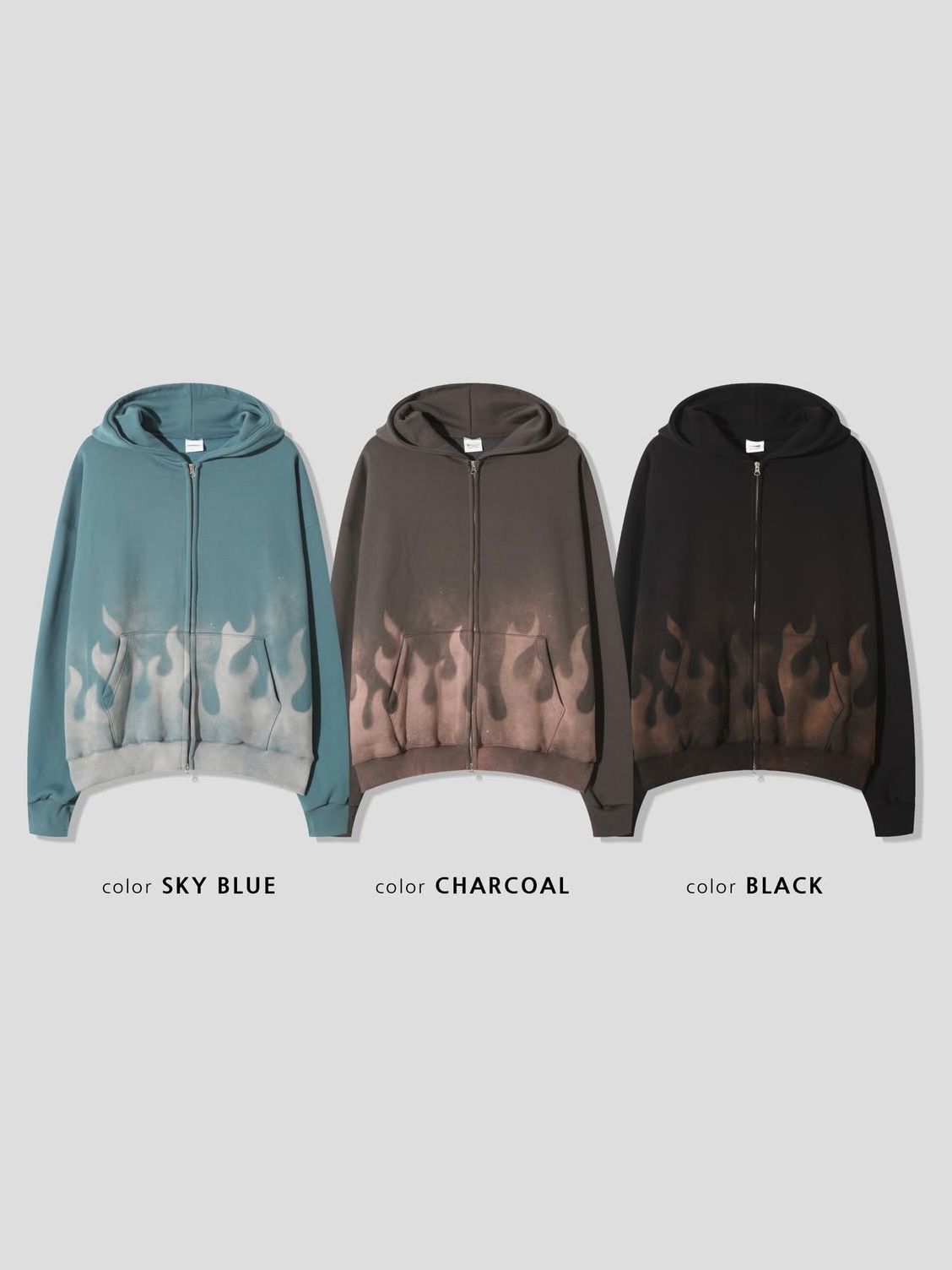 圖案連帽拉鍊外套 Tac-0356JK