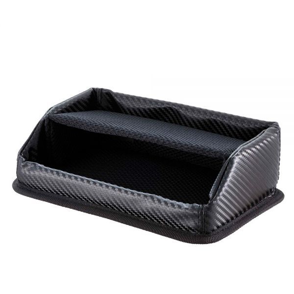 日本 NAPOLEX 雙層儀錶板置物盒 CARBON紋 FIZZ-1030