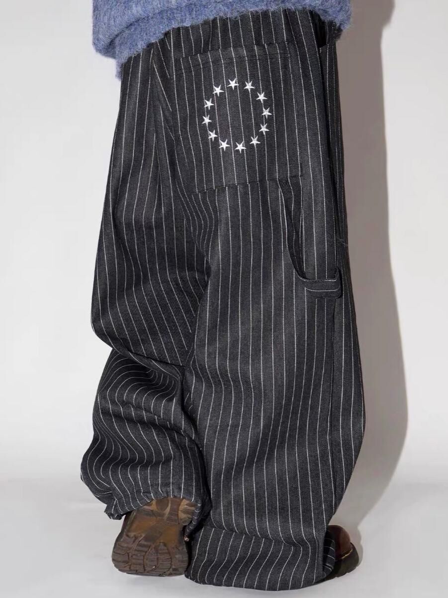 圖案直間鬆身褲 Tac-0358P