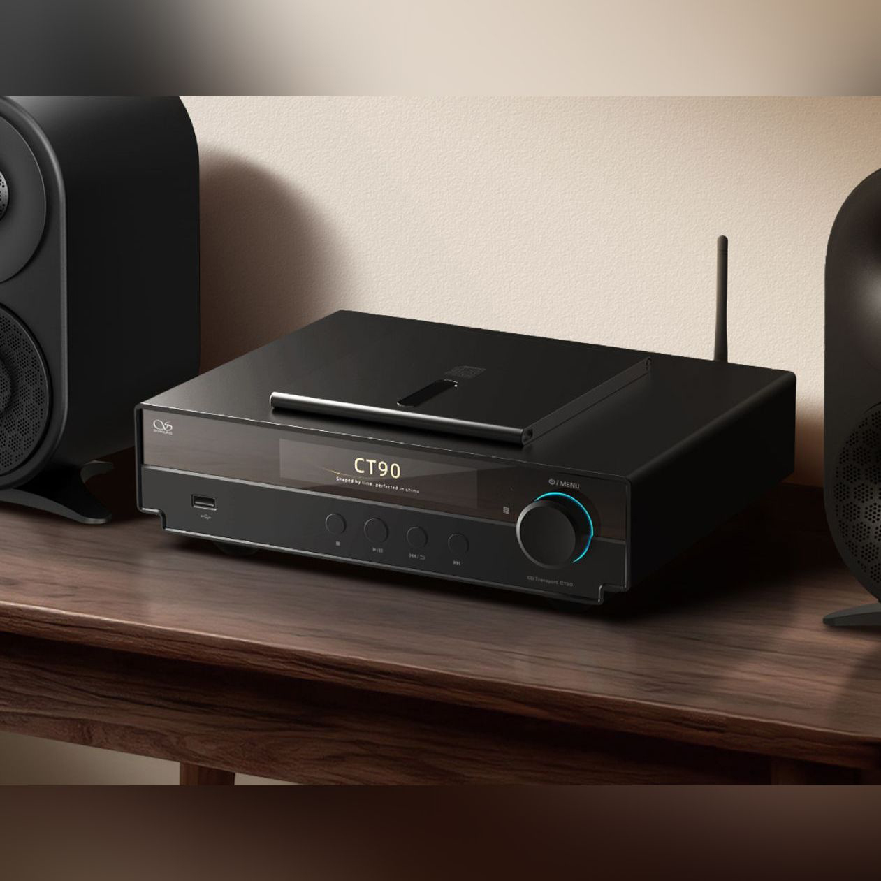 Shanling - CT90 座枱CD數字轉盤 | USB, SPDIF, 雙AES, I2S輸出 | 藍牙, USB 輸入 | Eddict Player | 10MHz時鐘輸入