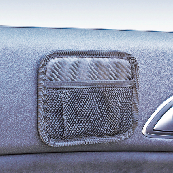 日本 NAPOLEX CARBON紋收納袋 置物網袋 車用置物袋 FIZZ-1109 FIZZ-1110