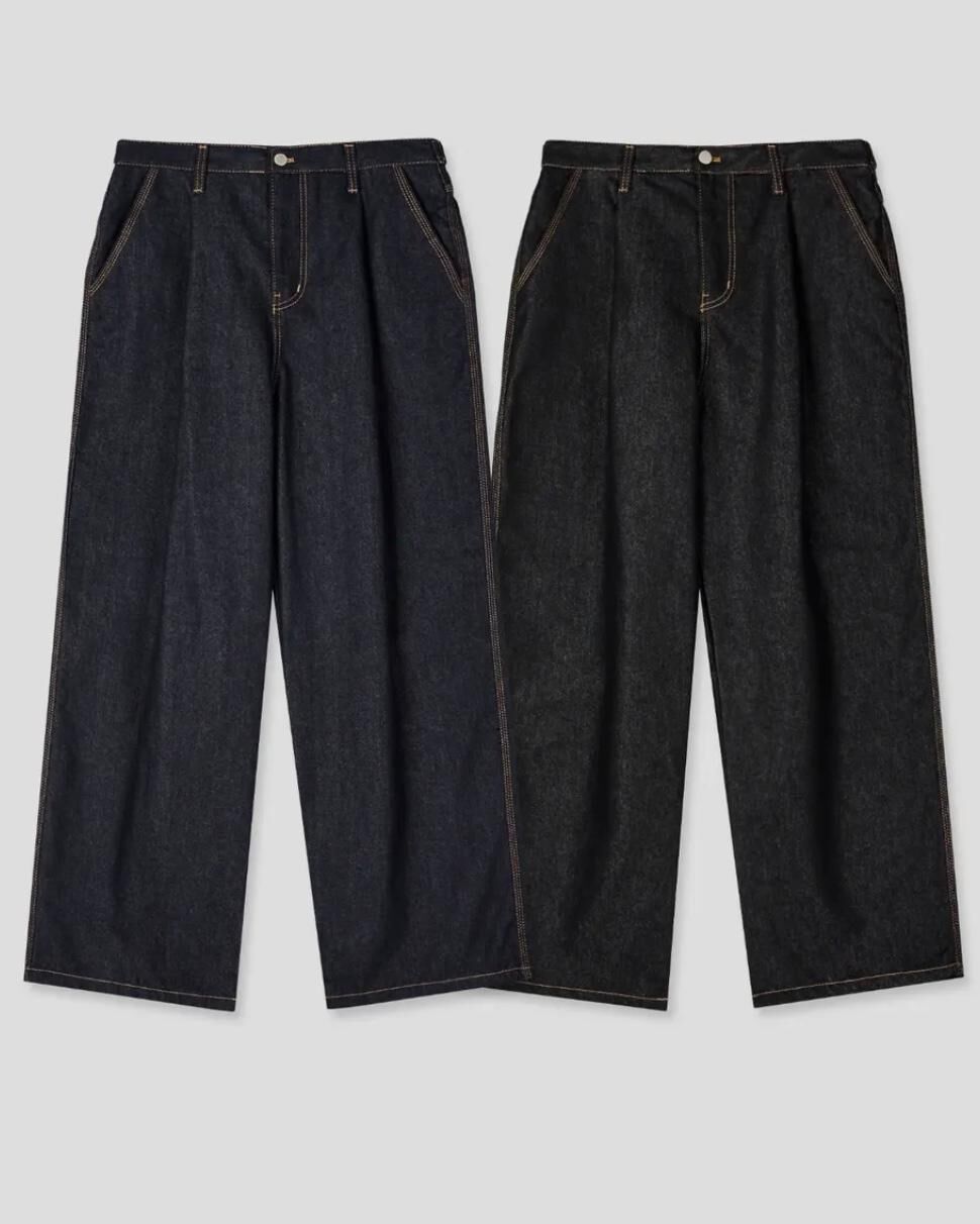 淨色鬆身牛仔褲 Tac-0365P