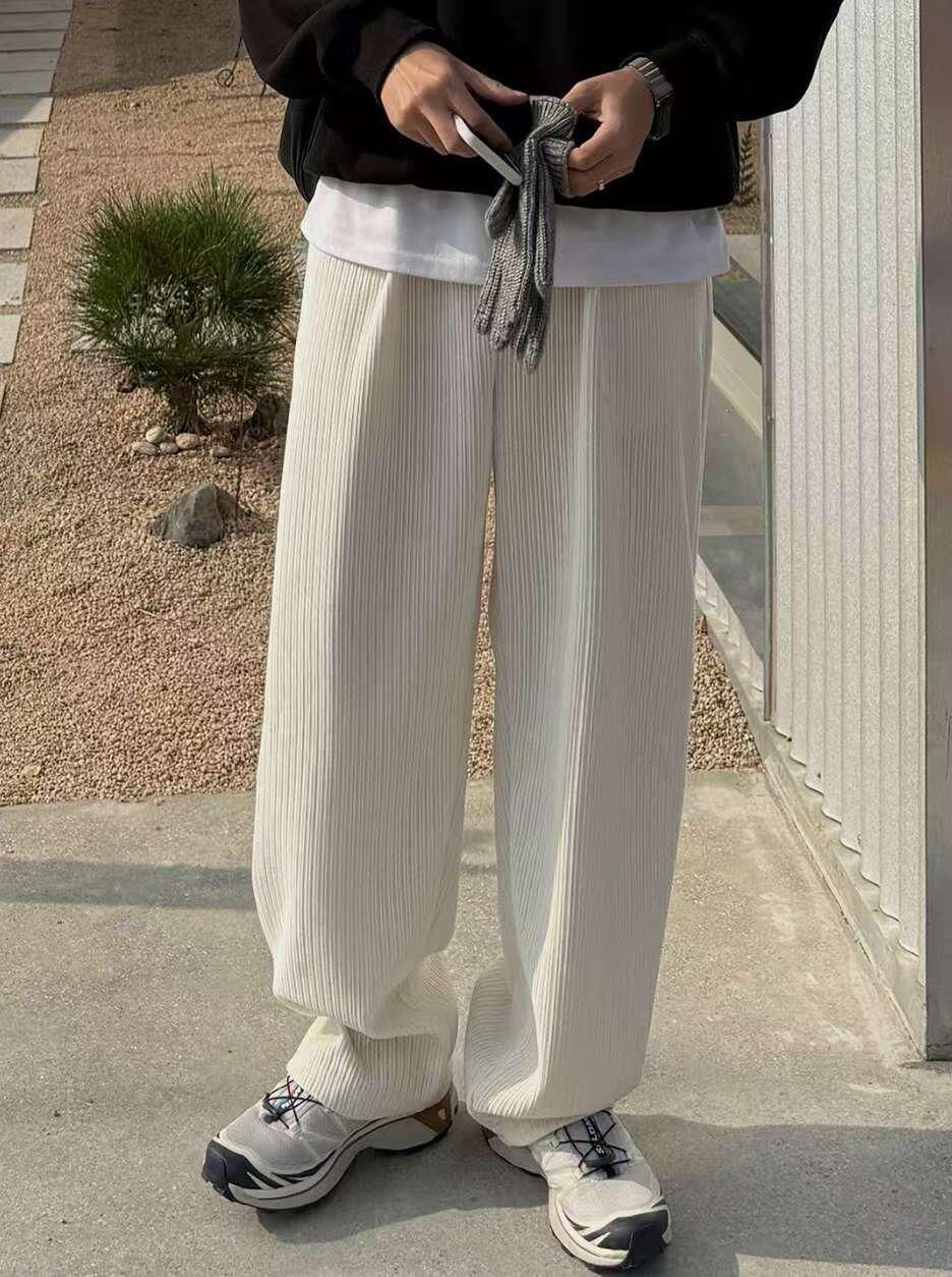 暗直紋鬆身褲 Tac-0370P