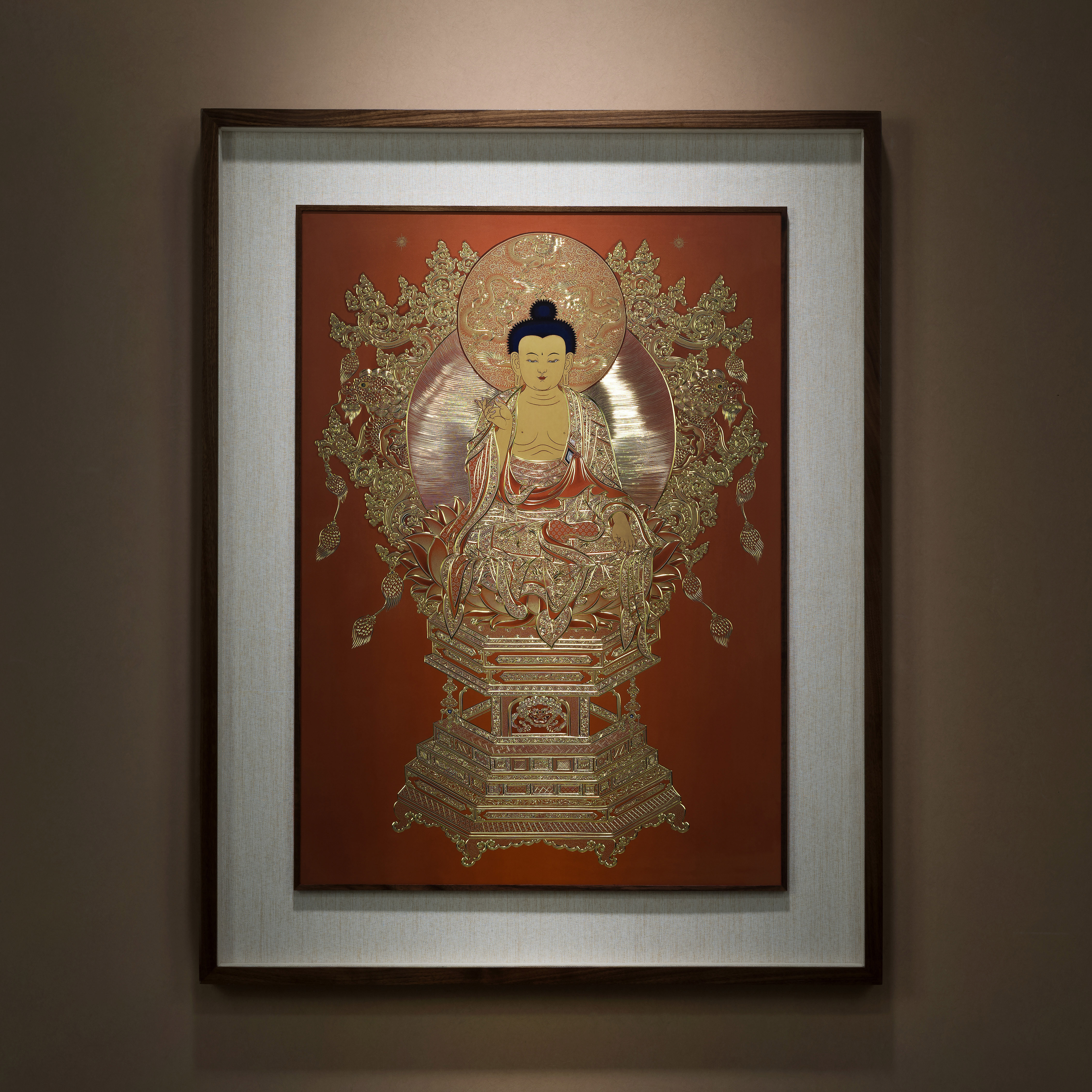 大日如來(銅雕畫)