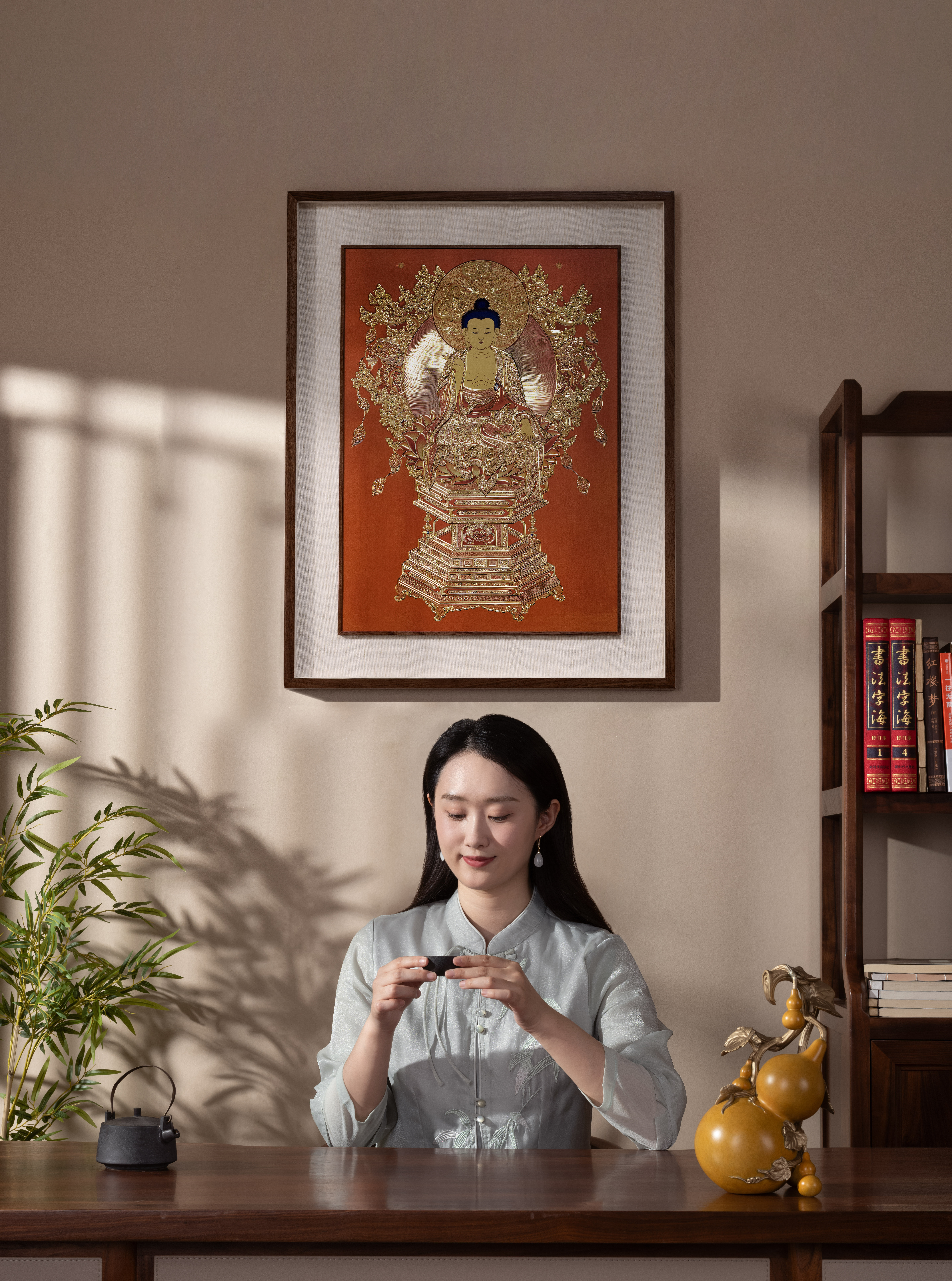 大日如來(銅雕畫)