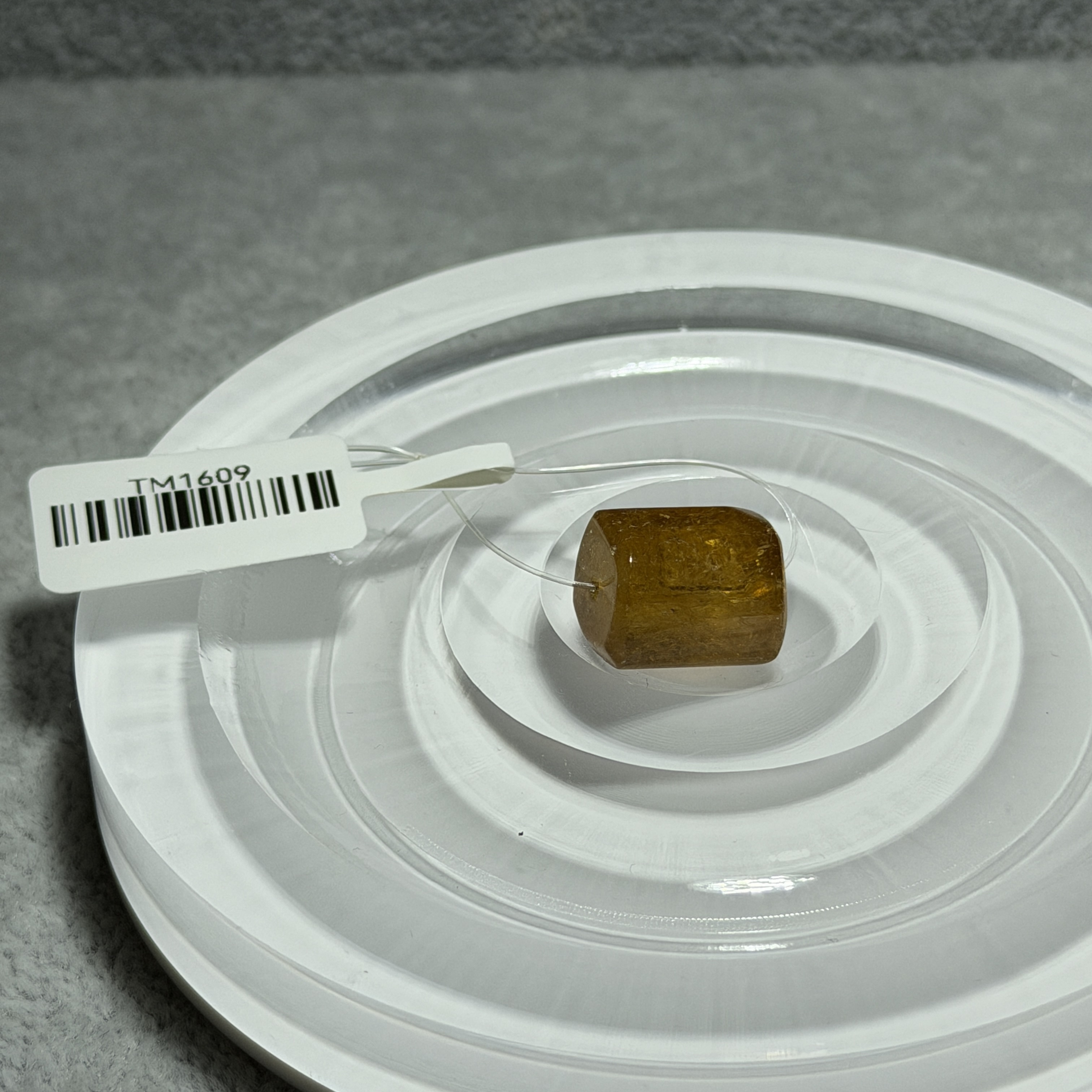 收藏品黃碧璽單珠14.4*11 TM1609