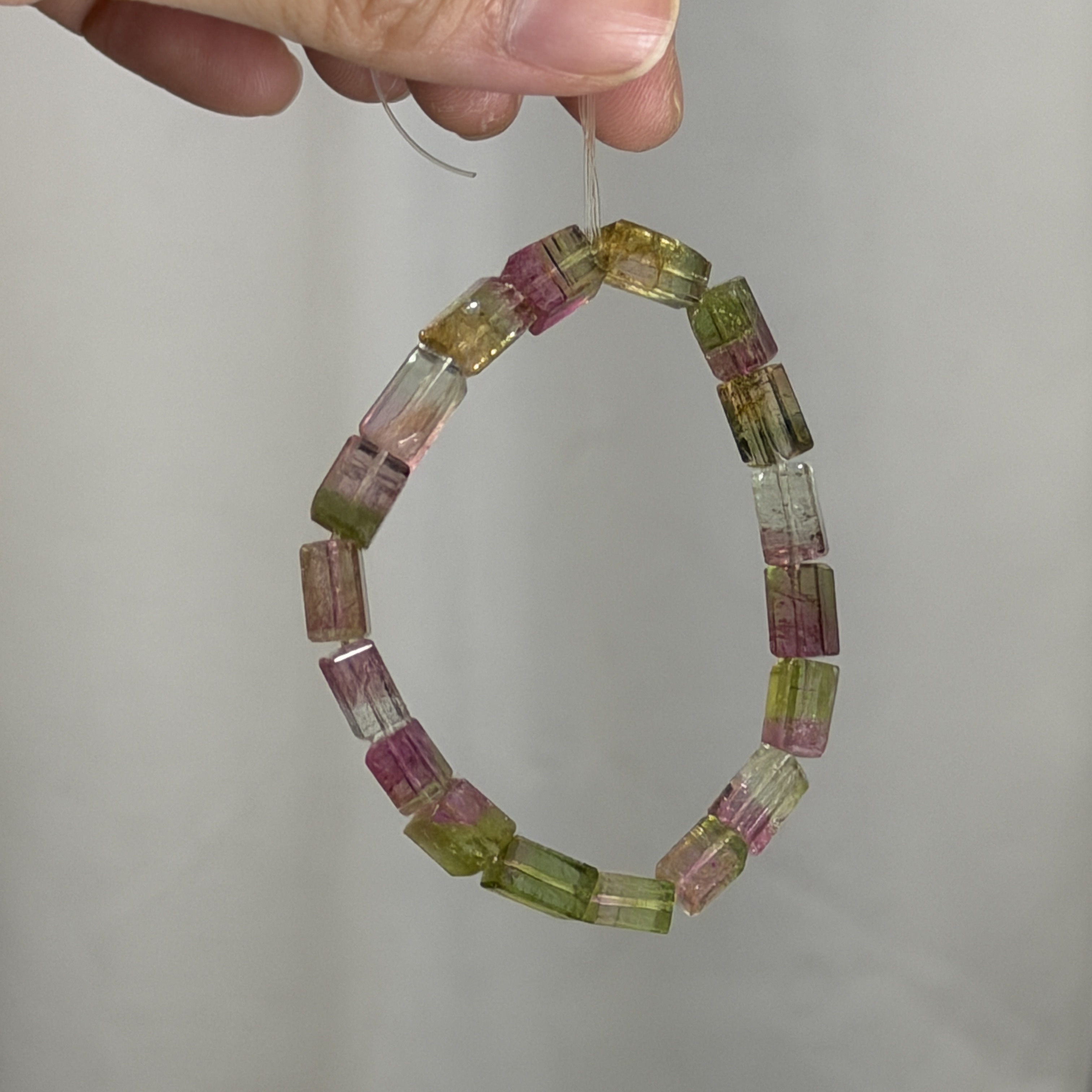 收藏品西瓜碧璽 5+方珠 TM1619